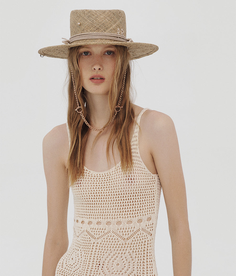 Chain Strap Gambler Hat GMB036-STR-PRS-CHA-XS Ruslan Baginskiy Chain Strap Gambler Hat GMB036-STR-PRS-CHA-XS Ruslan Baginskiy