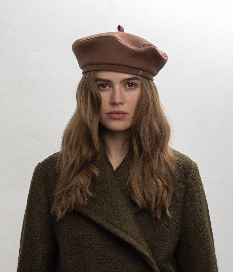 ruslan baginskiy Monogram-embroidered Wool Beret FW23-24 BRT08-WA-PT-XXS ruslan baginskiy Monogram-embroidered Wool Beret FW23-24 BRT08-WA-PT-XXS