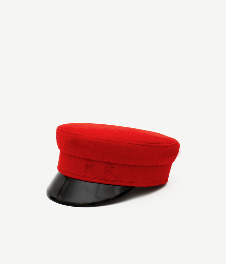 Red Wool Baker Boy Cap • Ruslan Baginskiy Hats Accessories