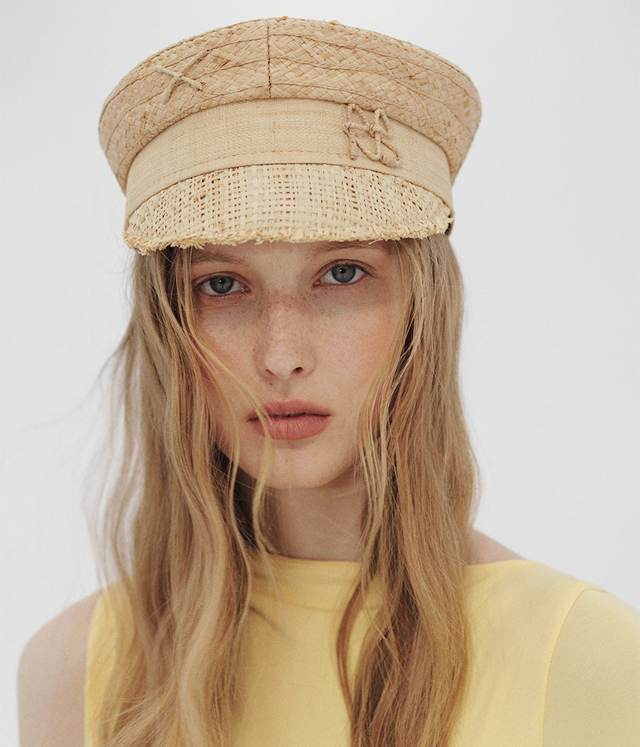 Monogram-embellished Baker Boy Cap