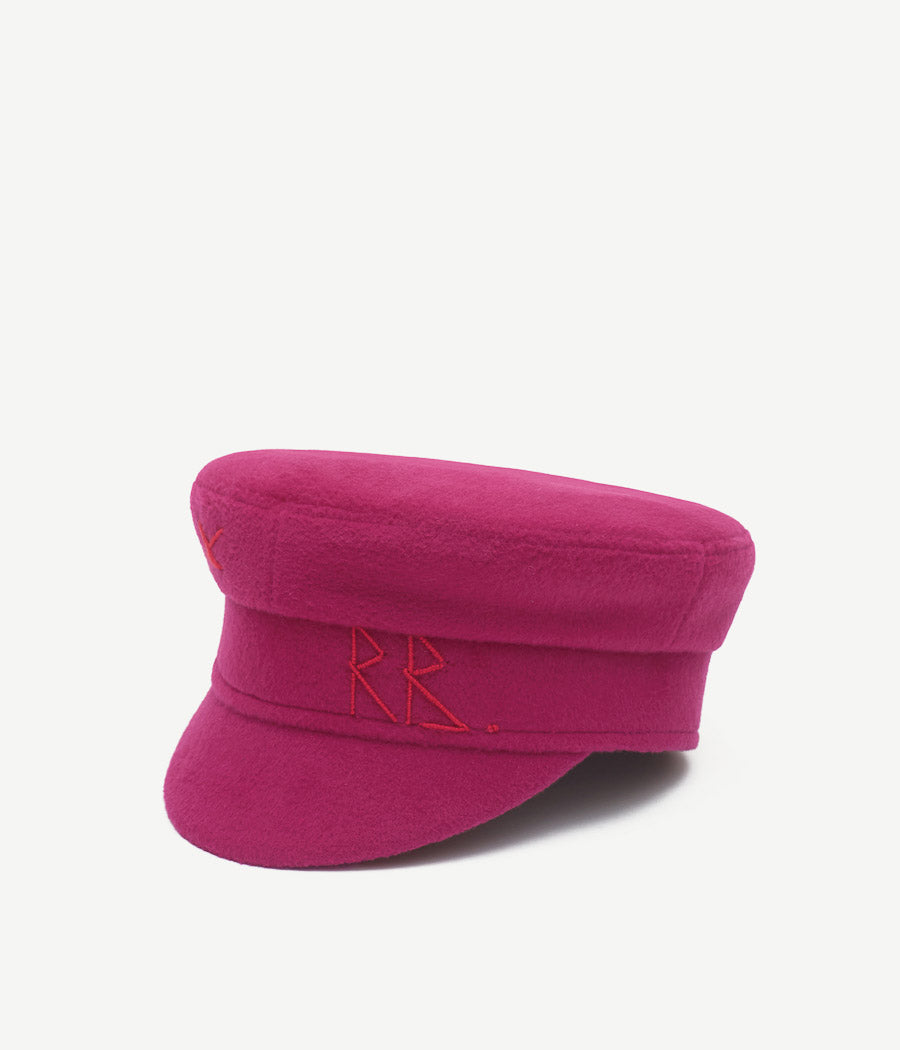 Monogram-embroidered Baker Boy Cap KPC138/034-WA1-XXS Ruslan Baginskiy Monogram-embroidered Baker Boy Cap KPC138/034-WA1-XXS Ruslan Baginskiy