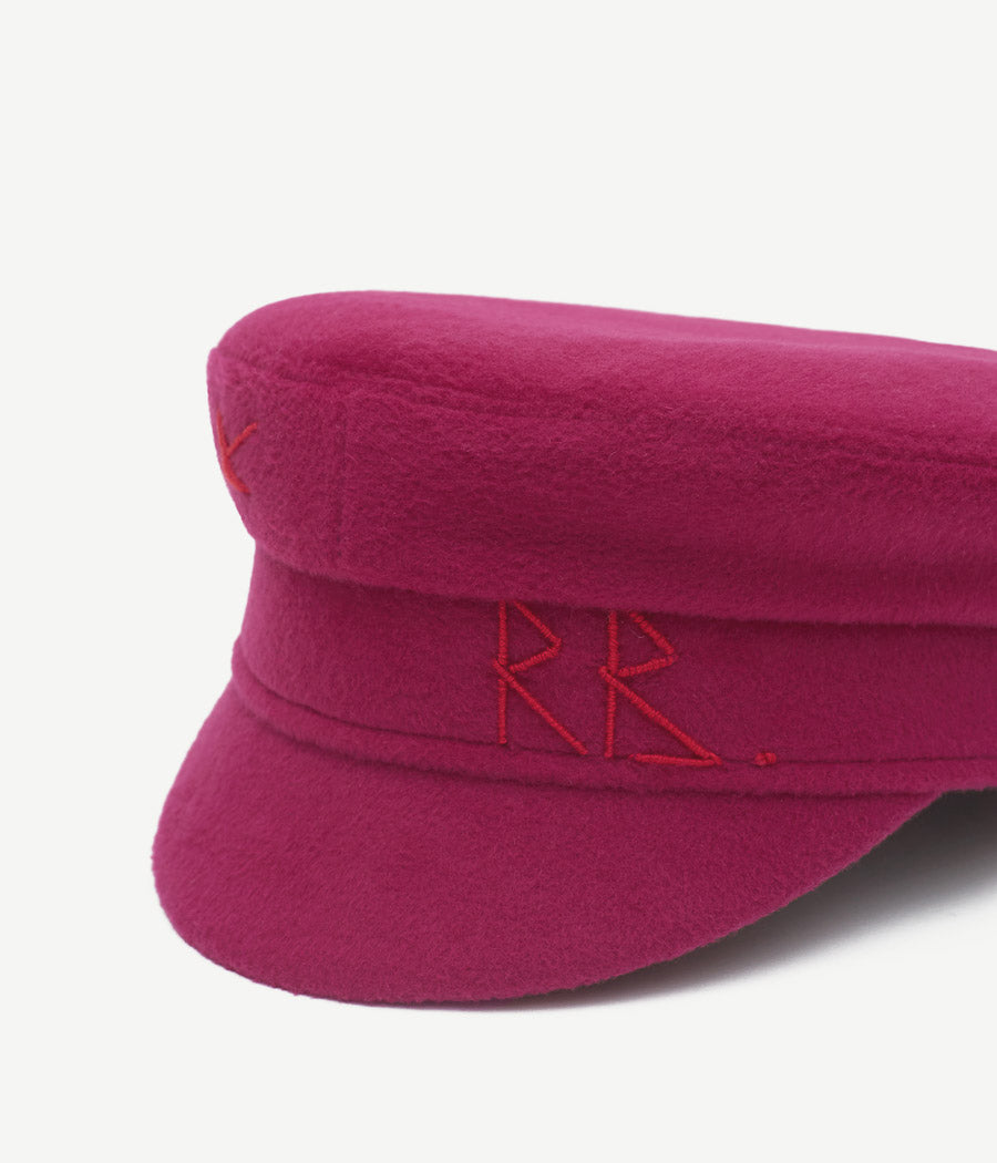Monogram-embroidered Baker Boy Cap KPC138/034-WA1-XXS Ruslan Baginskiy Monogram-embroidered Baker Boy Cap KPC138/034-WA1-XXS Ruslan Baginskiy