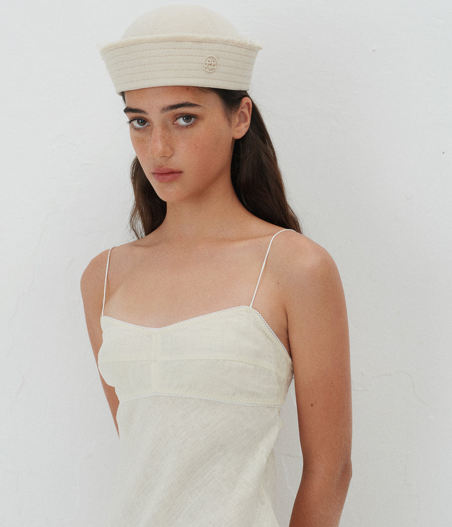 Monogram-embellished Sailor Hat