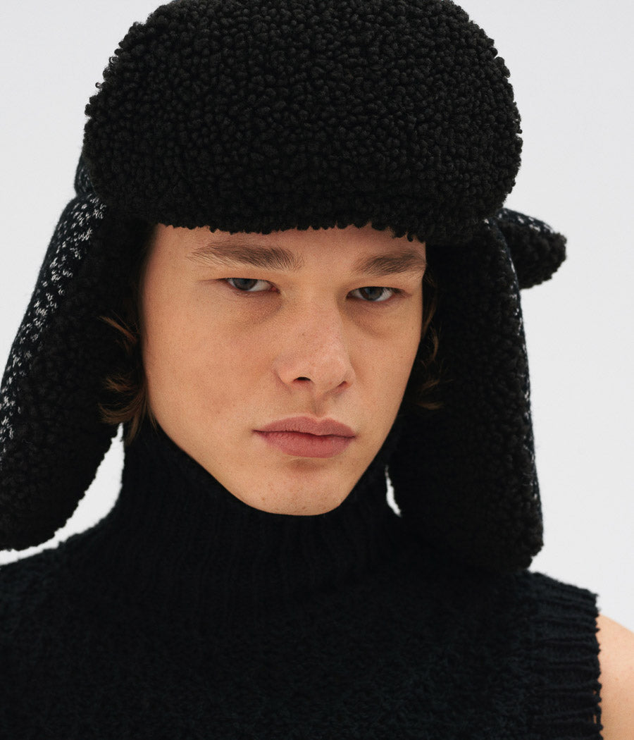 Shearling Aviator Hat USH033-WC-SM Ruslan Baginskiy Shearling Aviator Hat USH033-WC-SM Ruslan Baginskiy