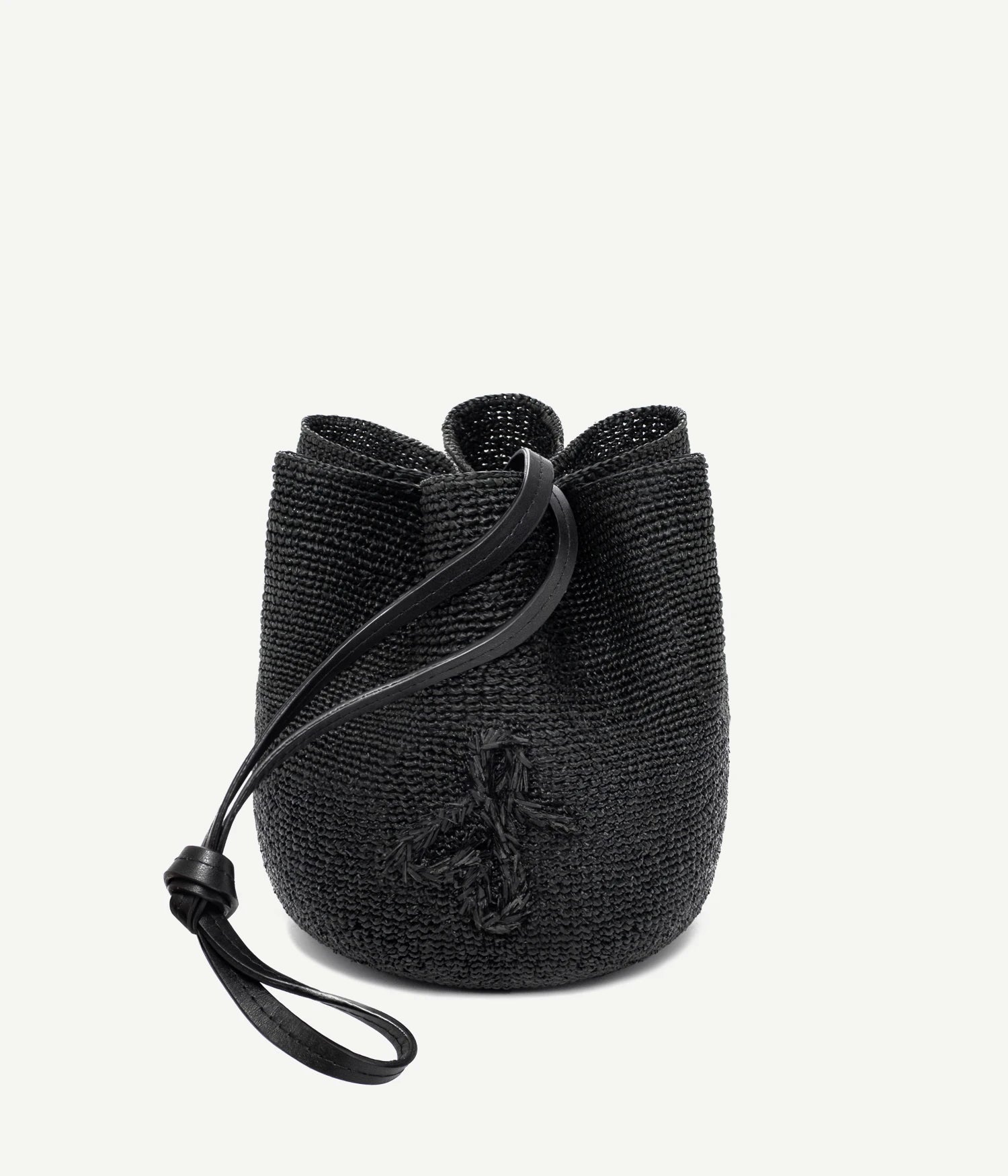 ALLwithoudDIS, Ruslan Baginskiy Black HatBagThe HatBag is a signature Ruslan Baginskiy silhouette that reflects the brand’s evolution, shaped by over eight years of craftsmanship in headwear.A functional transformer, the HatBag can be worn as a headpiece or carried as a bag using the long leather strap. Crafted from black paper raffia — an eco-friendly, lightweight, and textured material. Finished with a hand-embroidered monogram. Easy to wear and style.Handcrafted in Ukraine.