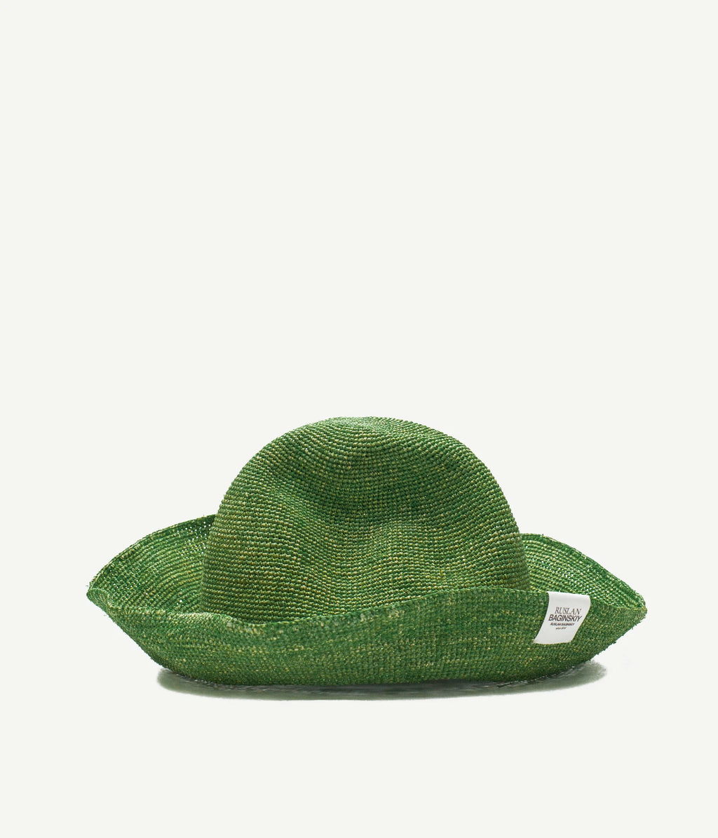 ★2024SS新作★RONRON★RIBBON SUMMER KNIT BUCKET HAT HEART SUMMER KNIT BUCKET HAT BEIGE - RONRON 론론