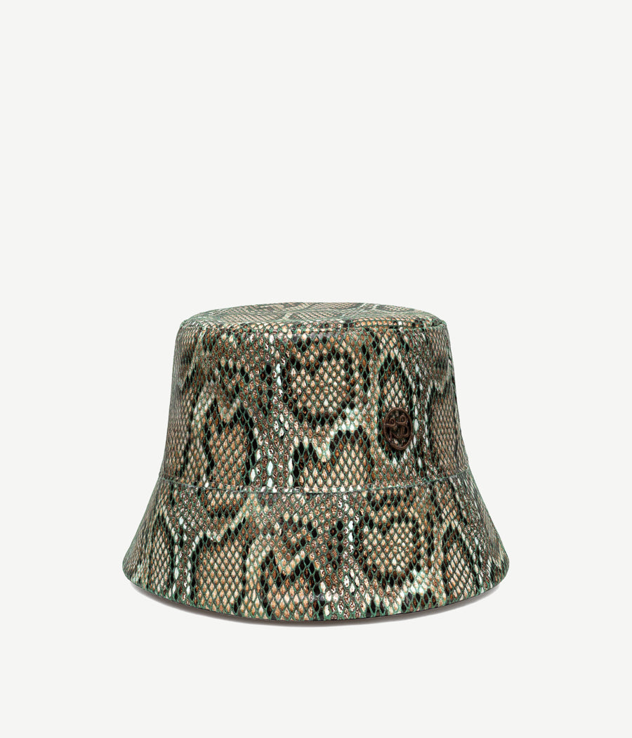 ruslan baginskiy Snake-print Bucket Hat FW23-24 BCT010-P-SNK-RWRB-XXS