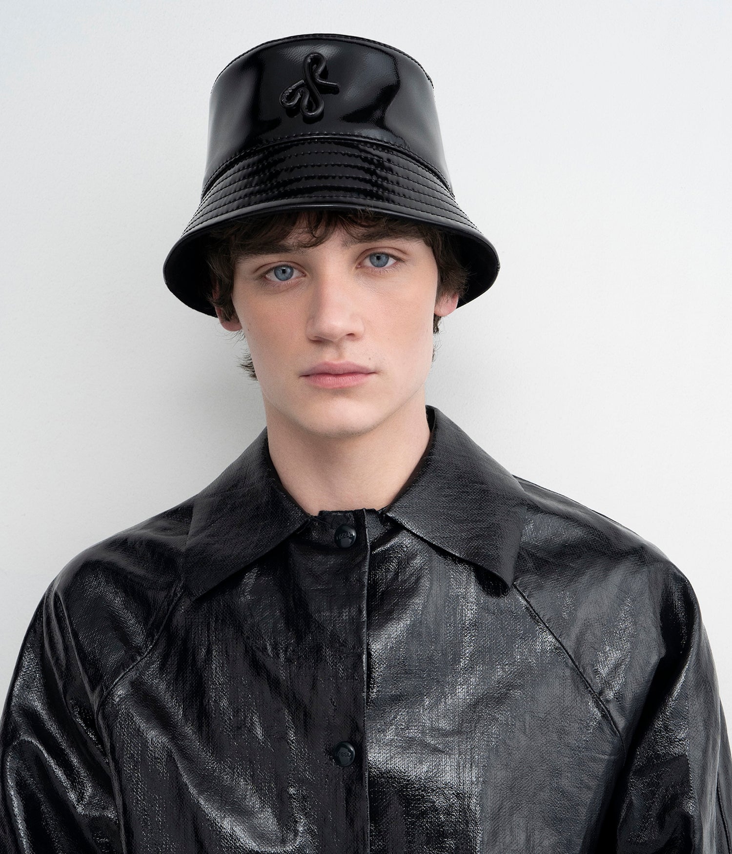 Photo, Bucket Hat, Faux-Leather Bucket Hat