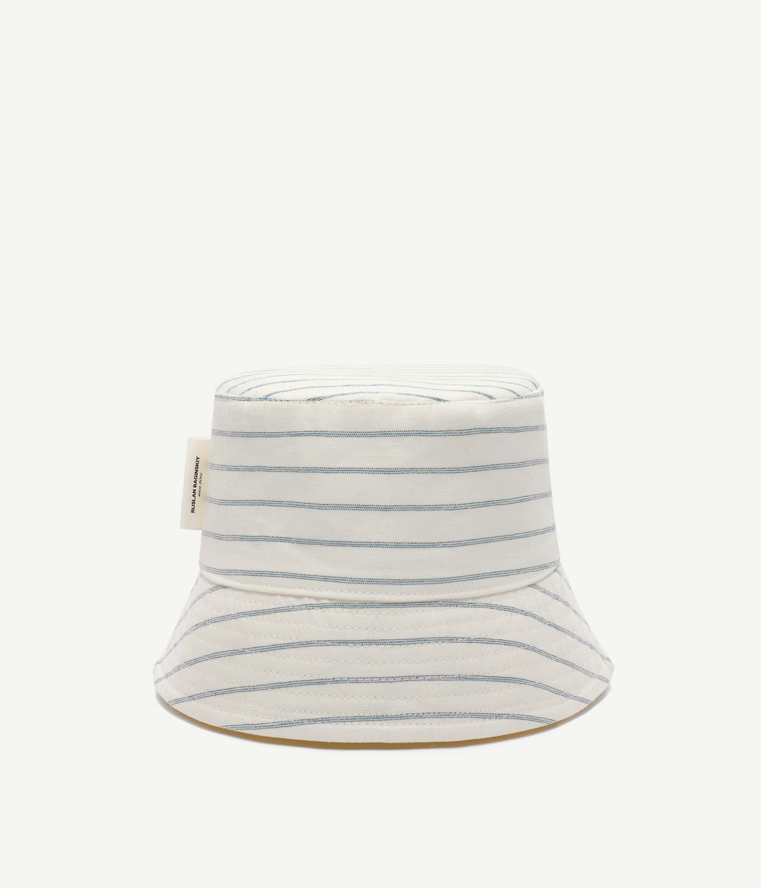 Logo-patch Stripe-Pattern Bucket Hat