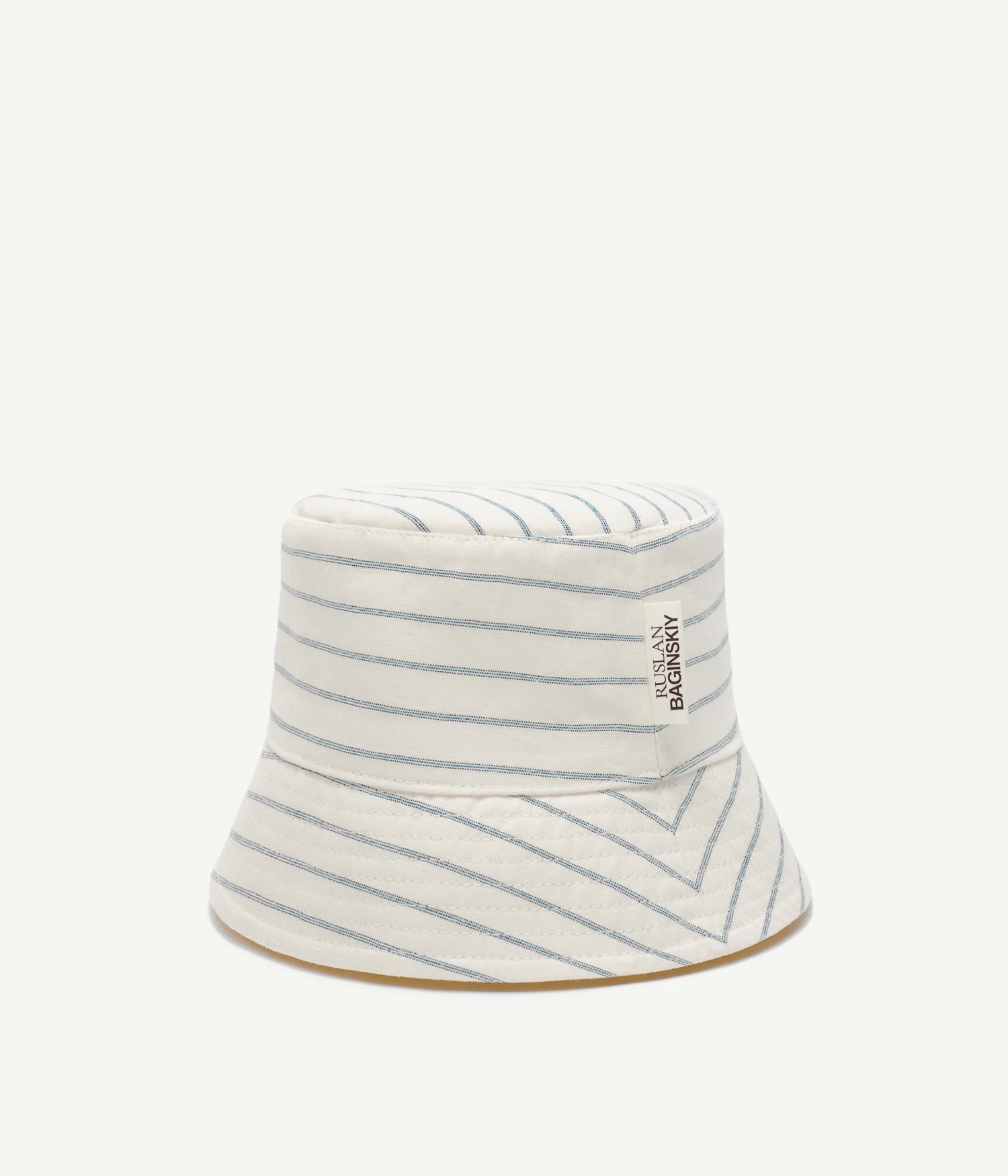 Подарунки для нього від RB, Logo-patch Stripe-Pattern Bucket Hat
