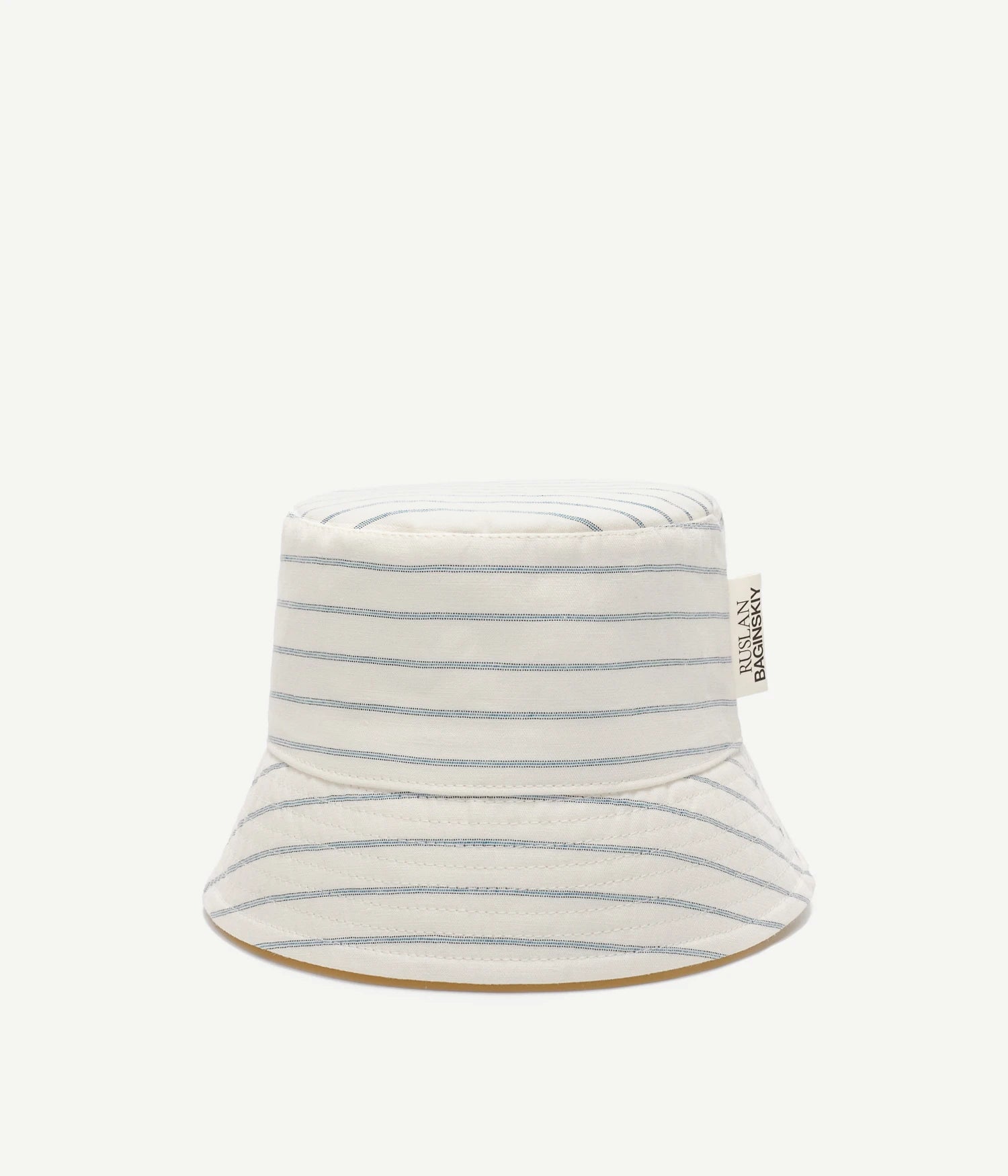 Подарунки для нього від RB, Logo-patch Stripe-Pattern Bucket Hat