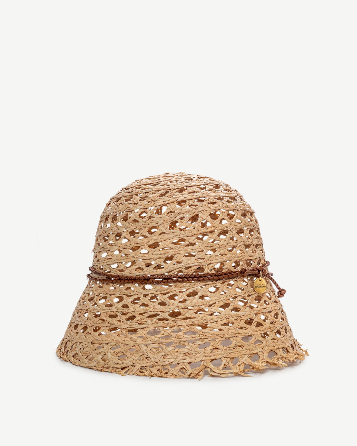 Bucket Hat, Cut Out Straw Bucket Hat