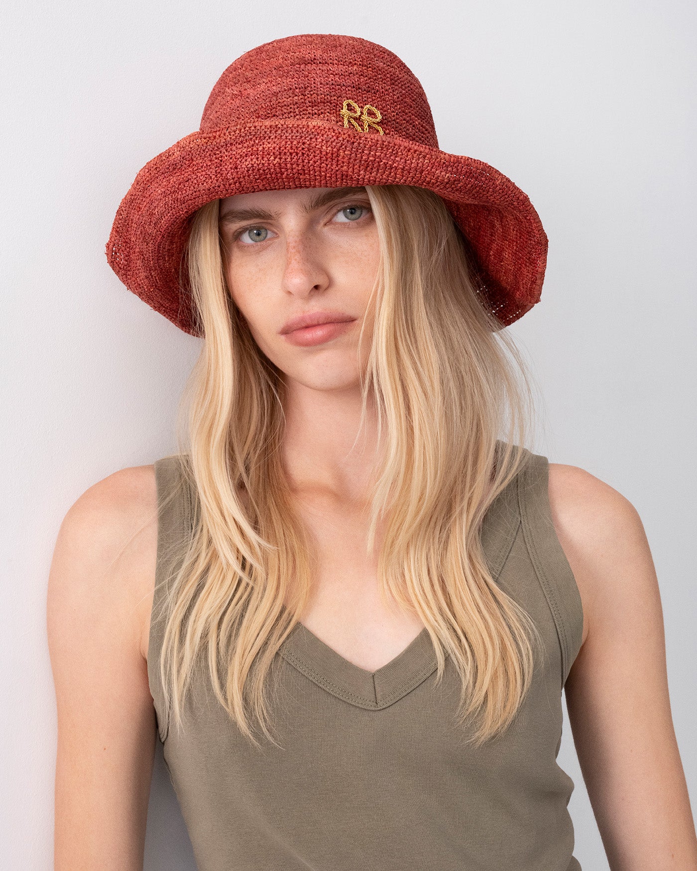 Bucket Hat, Monogram-Embellished Bucket Hat