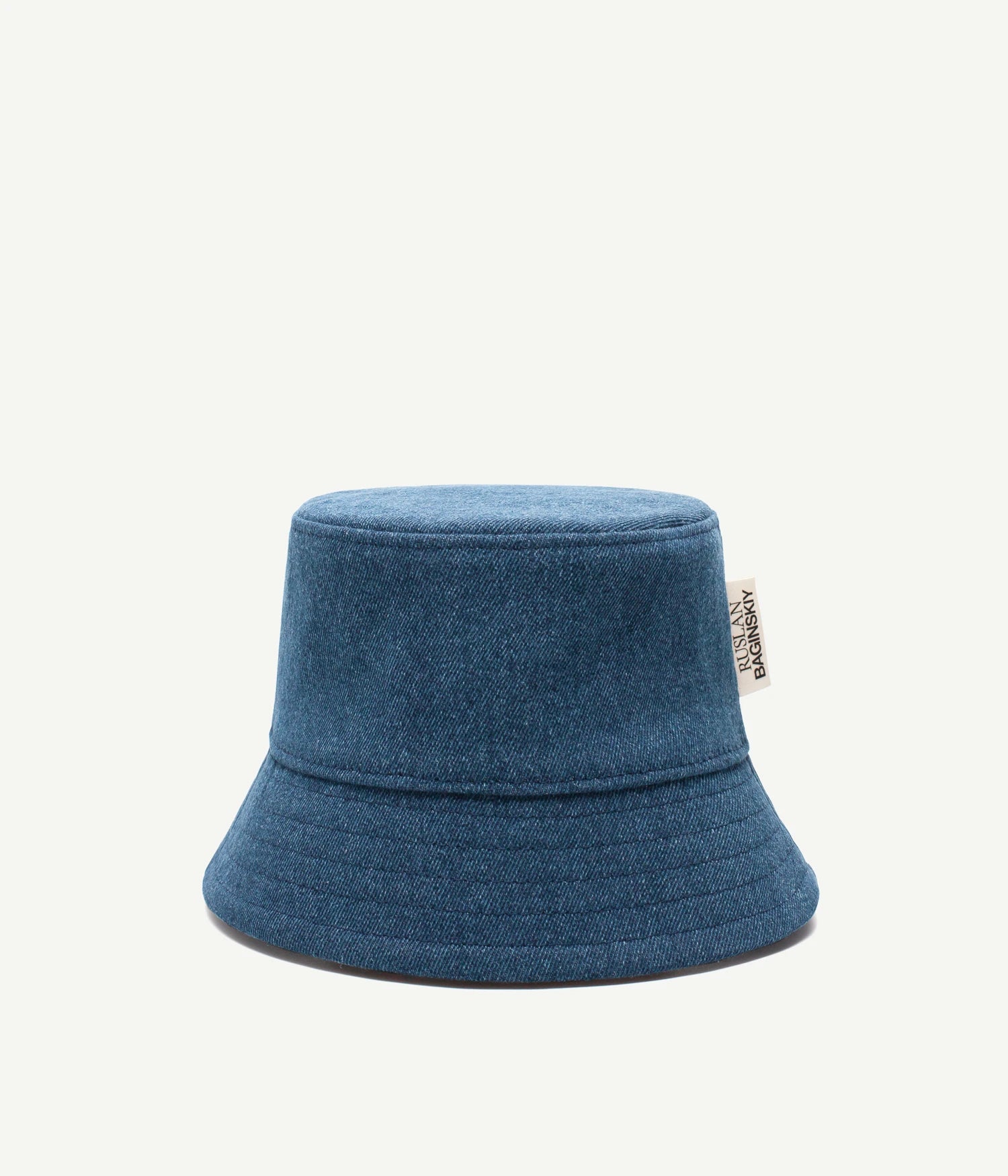 Bucket Hat, Logo-patch Denim Bucket Hat