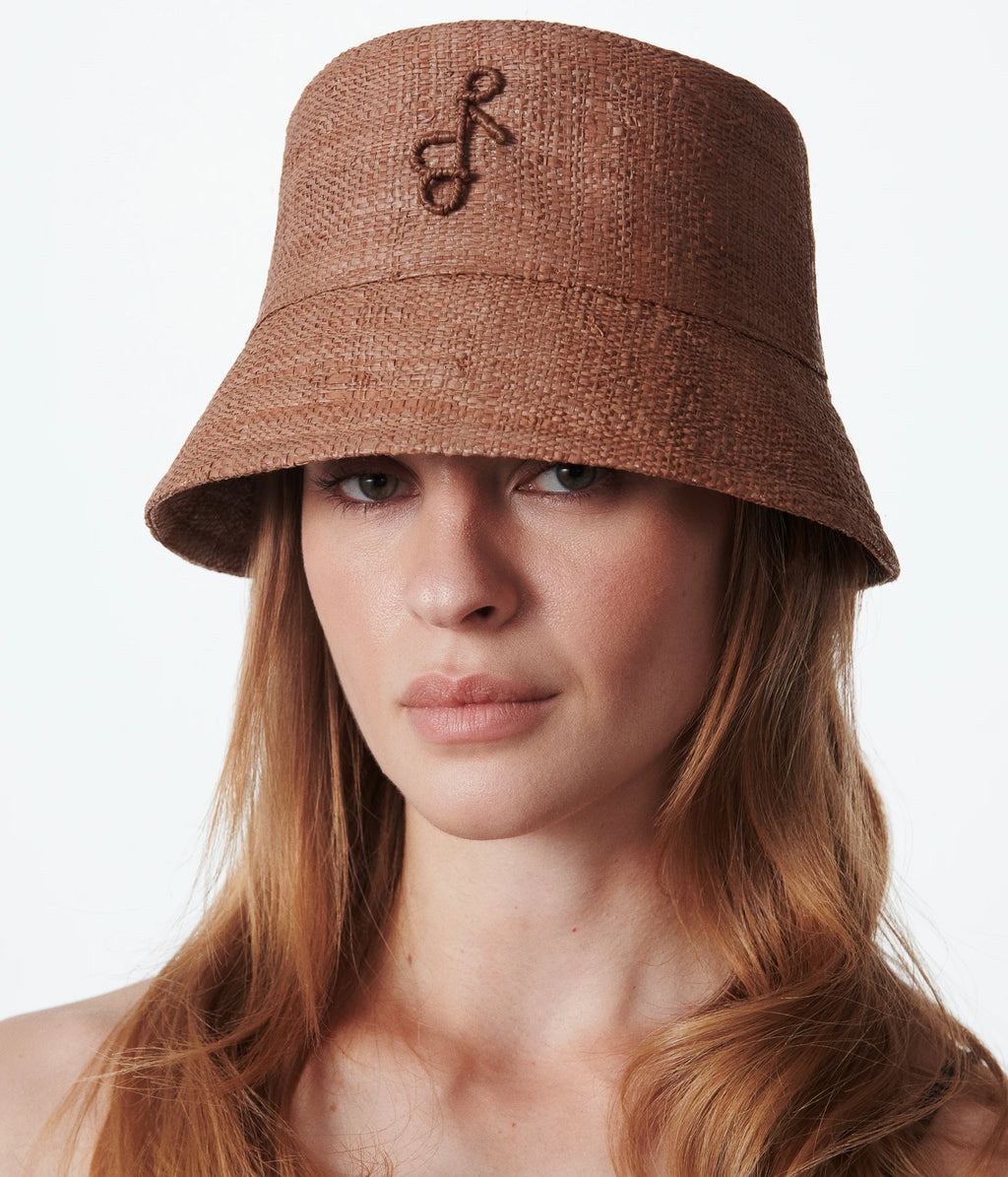 RUSLAN BAGINSKIY BCT036STRBUCKETBEIGE 関税送料込 RB Pattern Bucket Hat • Ruslan Baginskiy Hats & Accessories