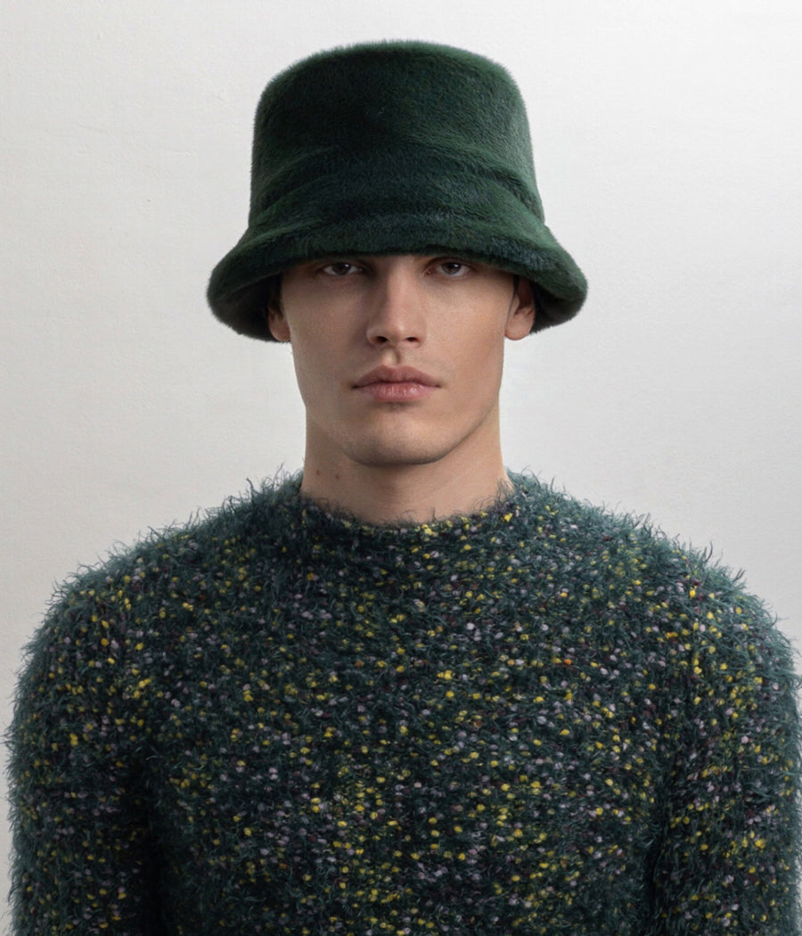 ruslan baginskiy Textured Bucket Hat FW23-24 BCT170-P-FF-XXS