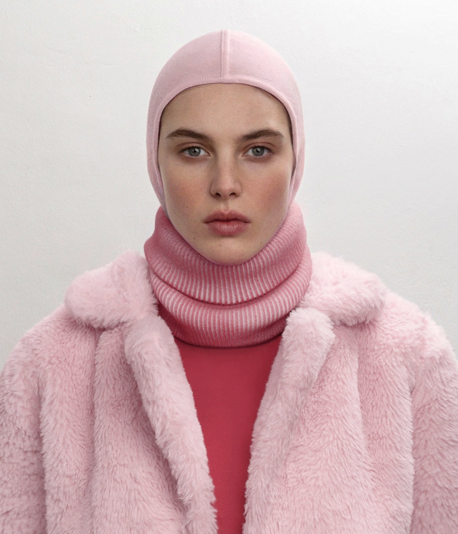 Pink, ruslan baginskiy Hand-Dyed Balaclava and Buff Set FW23-24 BLK039/038-WA-TYD-OS
