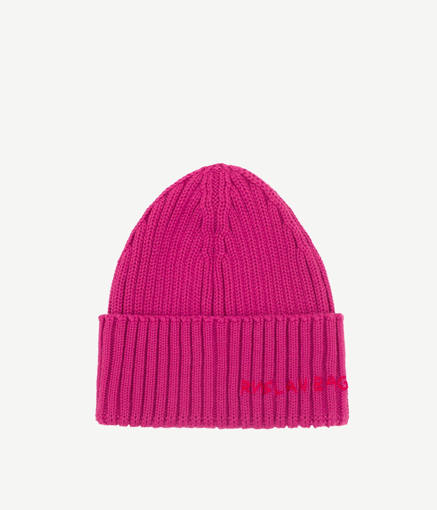 Pink, Hand-embroidered Beanie