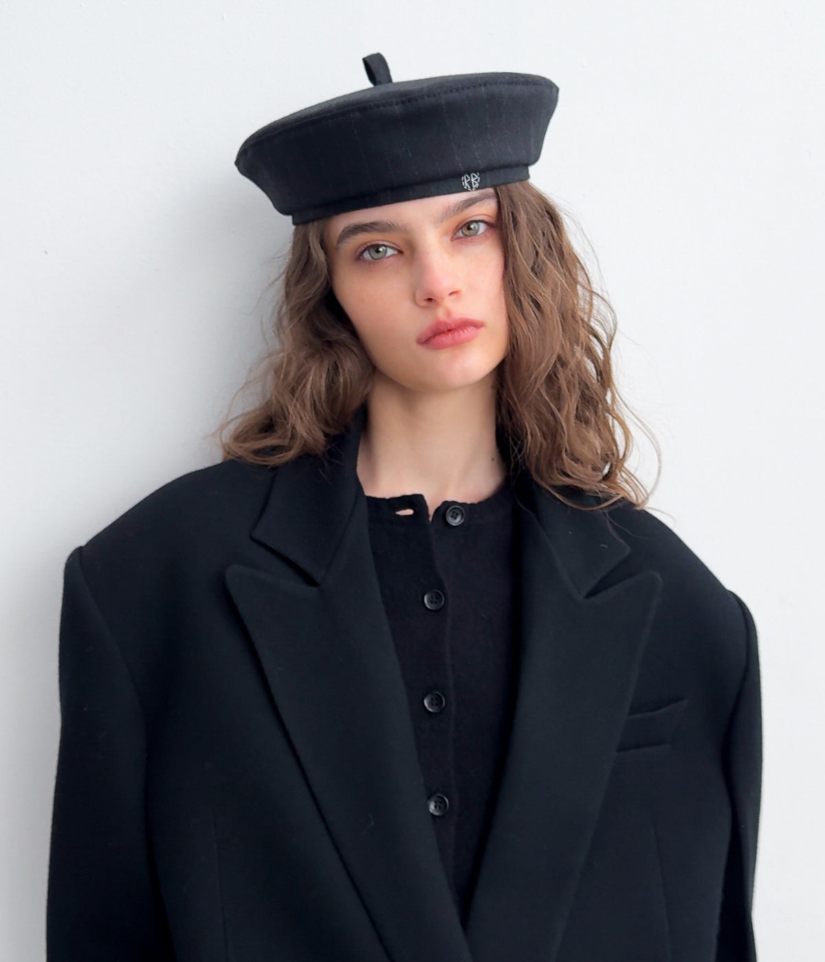 Hats, Stripe-Pattern Beret