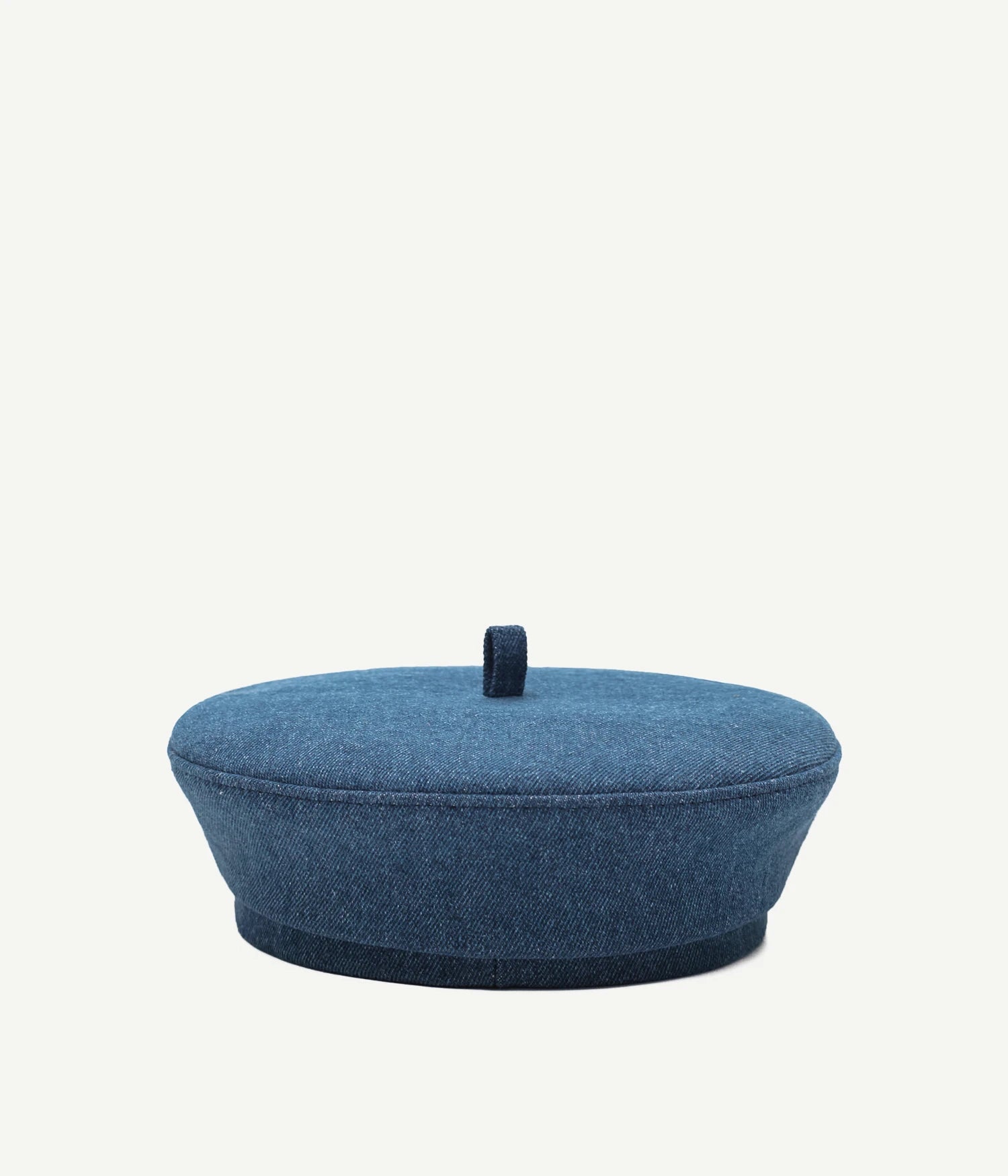 Logo-embroidered Denim Beret