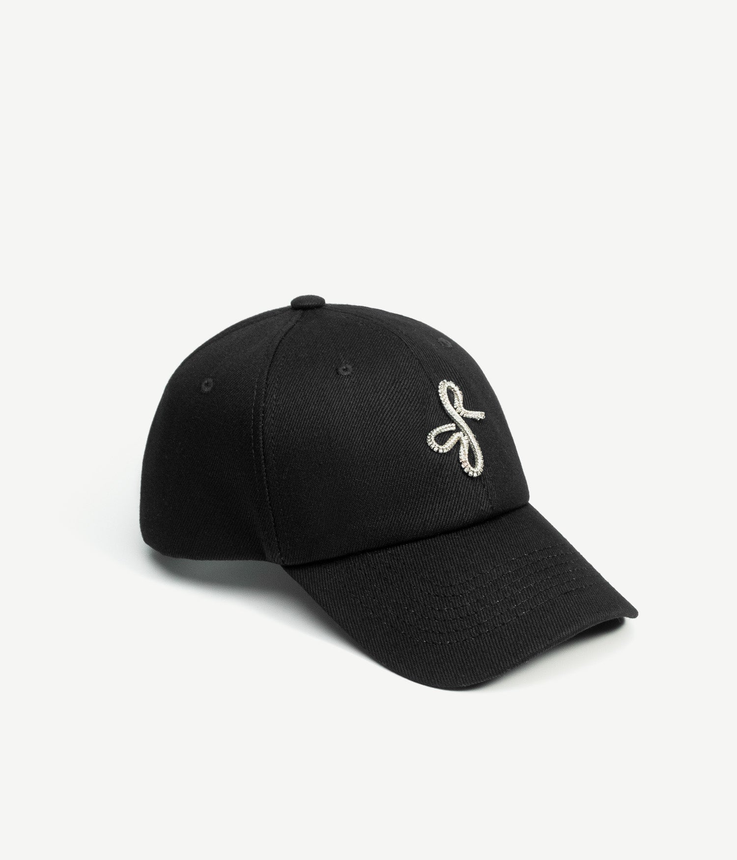 Crystal-Embellished Baseball Cap