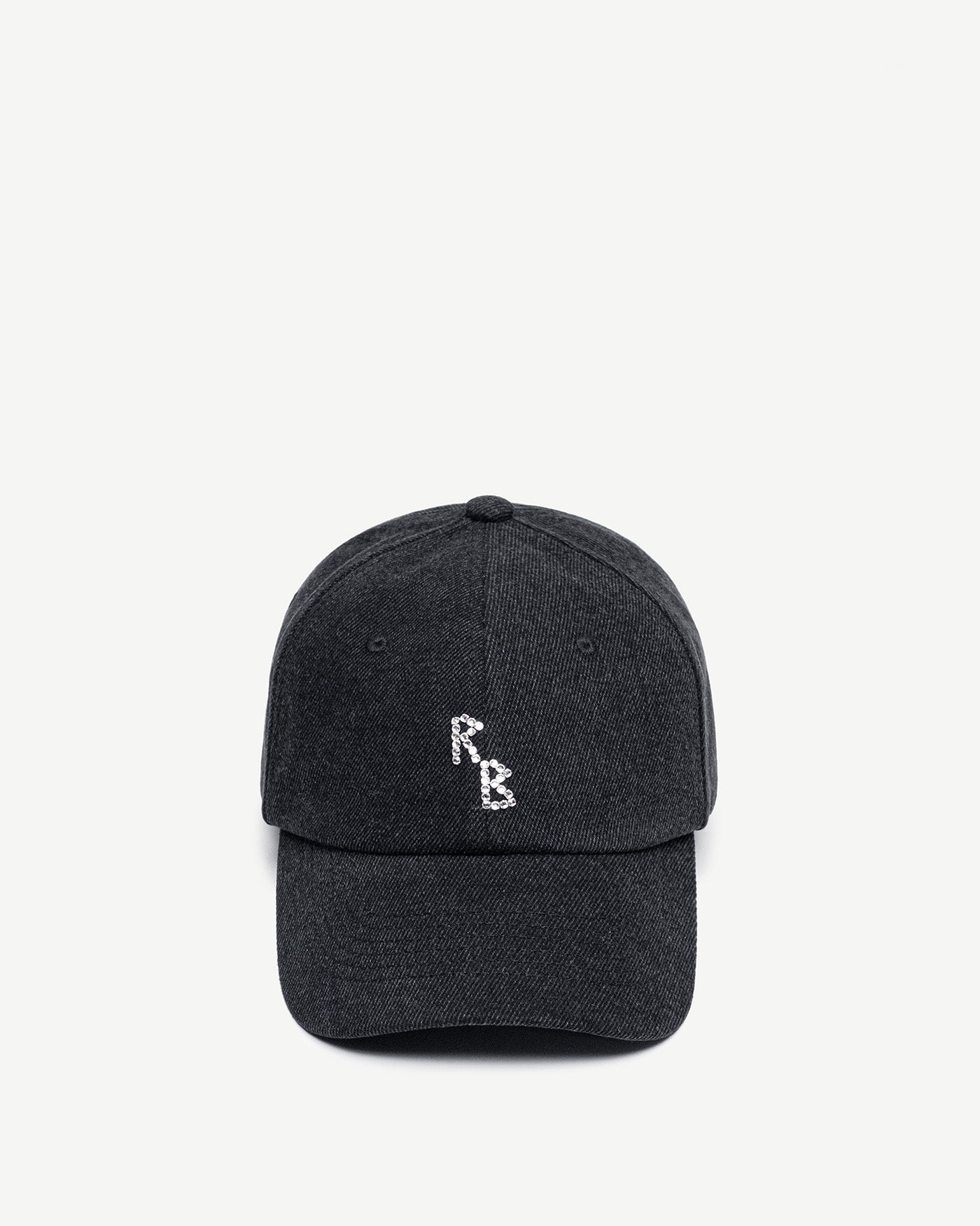 Photo, Baseball Caps, Crystal-embroidered Denim Baseball Cap