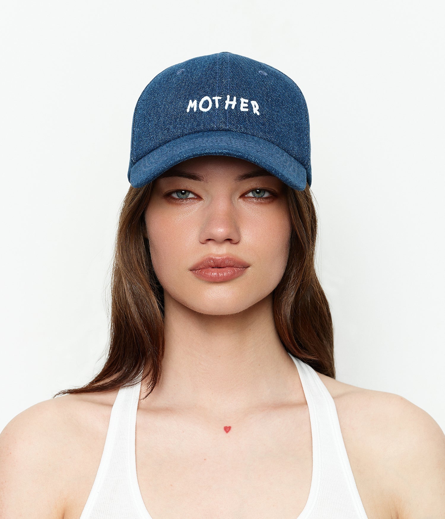 Denim "Mother' Baseball Cap