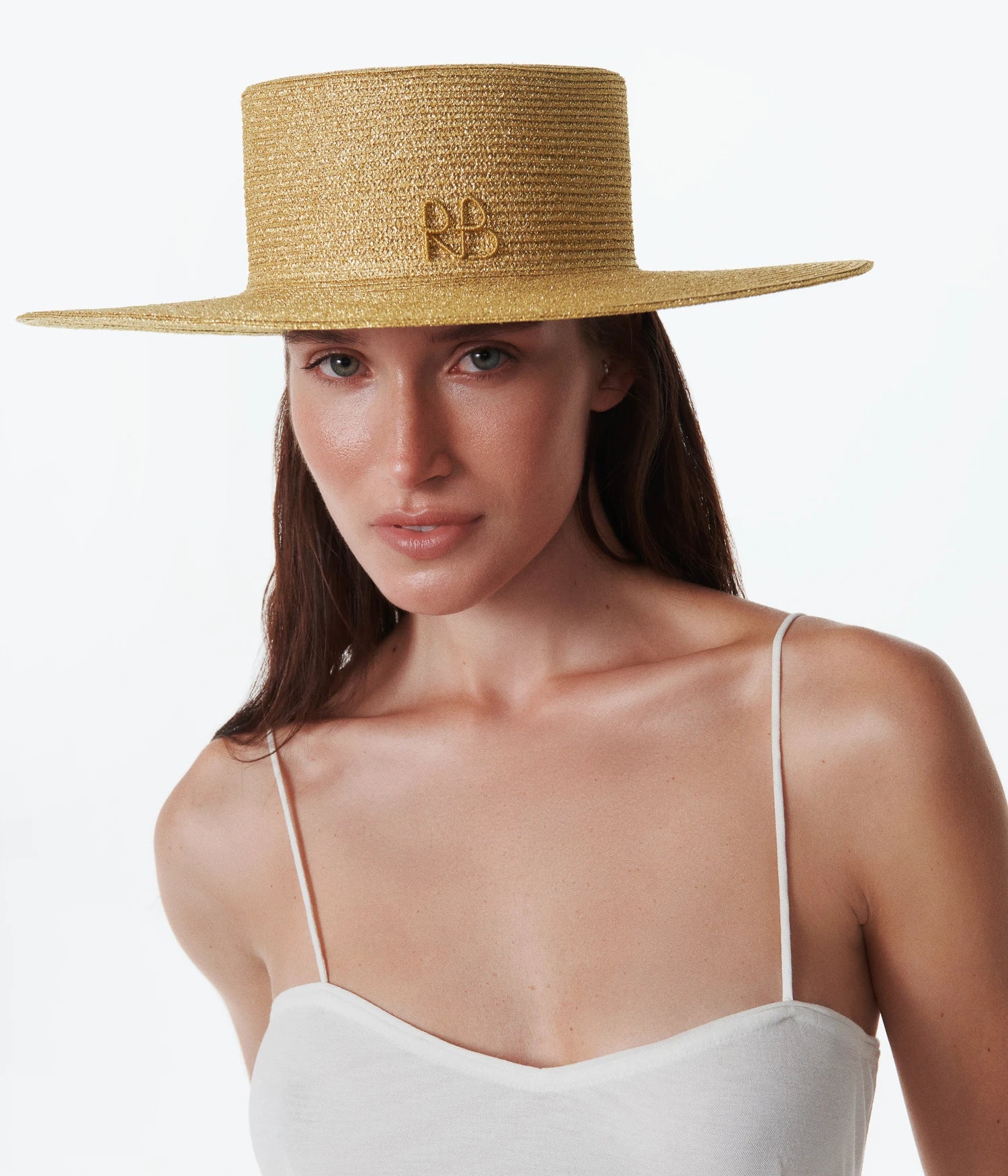 Logo-embellished Canotier Hat