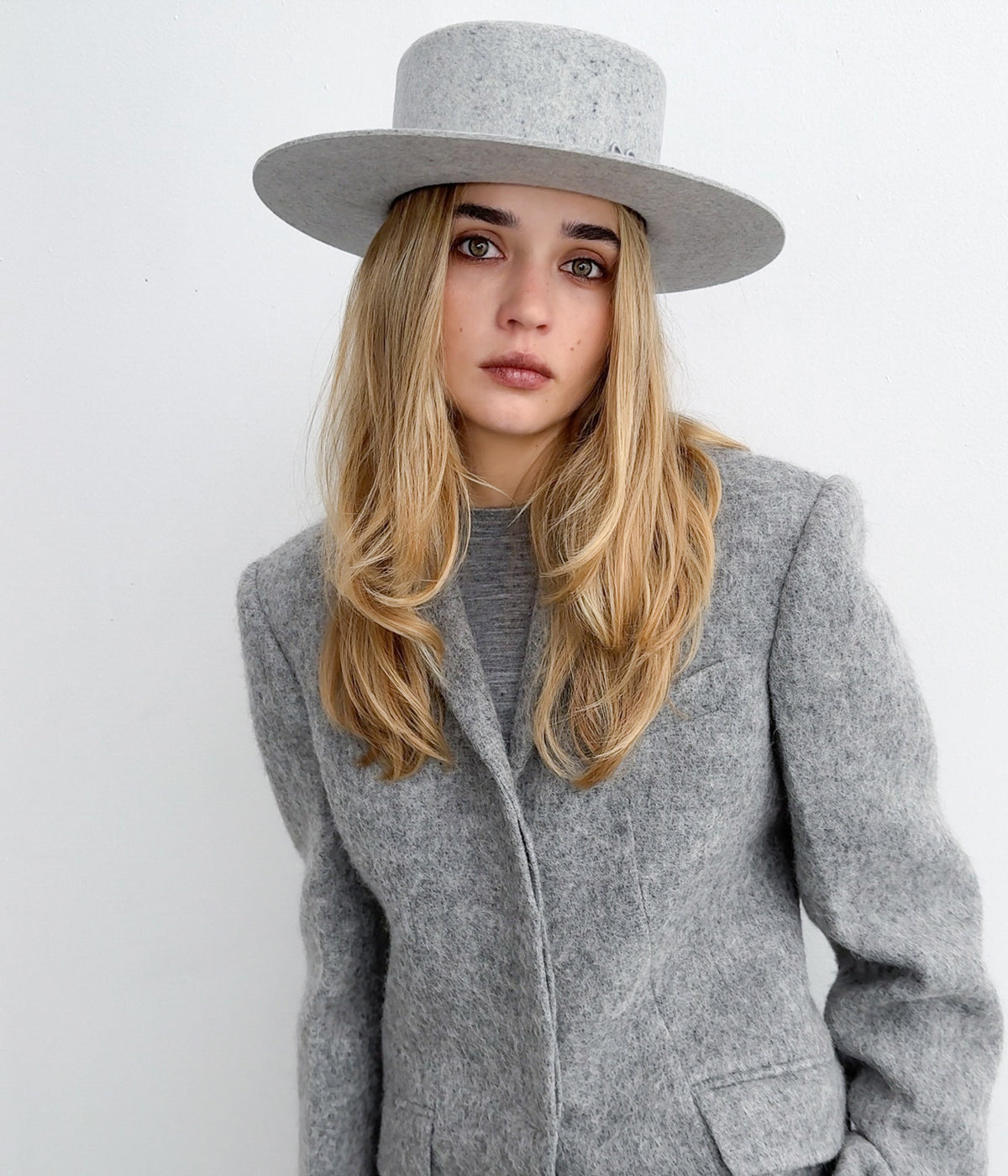 Ruslan Baginskiy Fall-Winter 2025, Wool Felt Canotier Hat