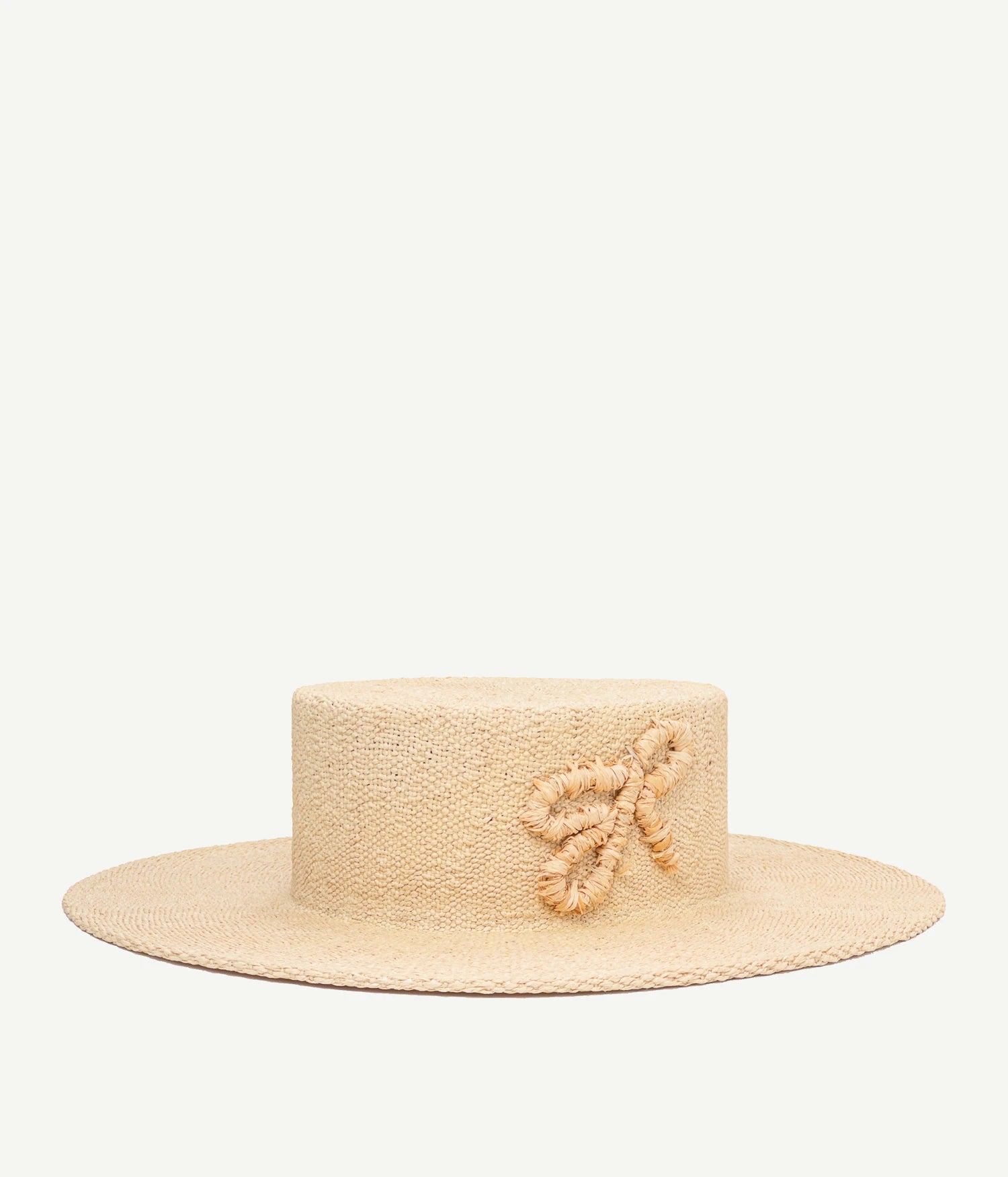 Produkty, Monogram-embellished Straw Boater Hat
