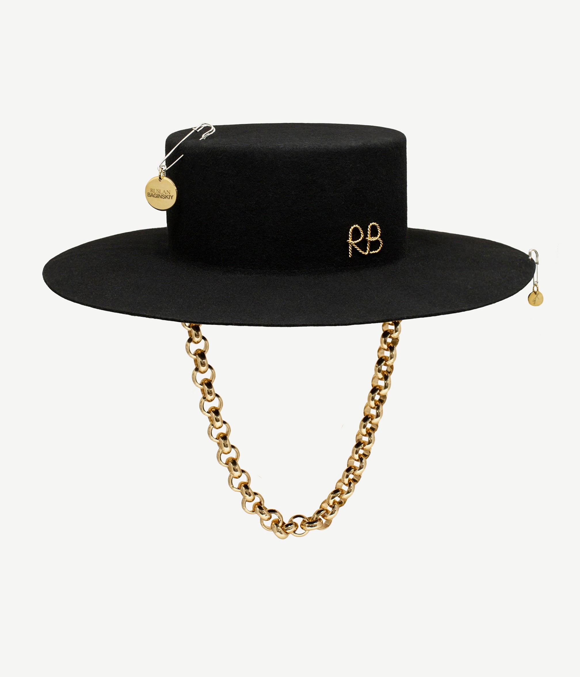 Fall 2026, Chain Strap Canotier Hat