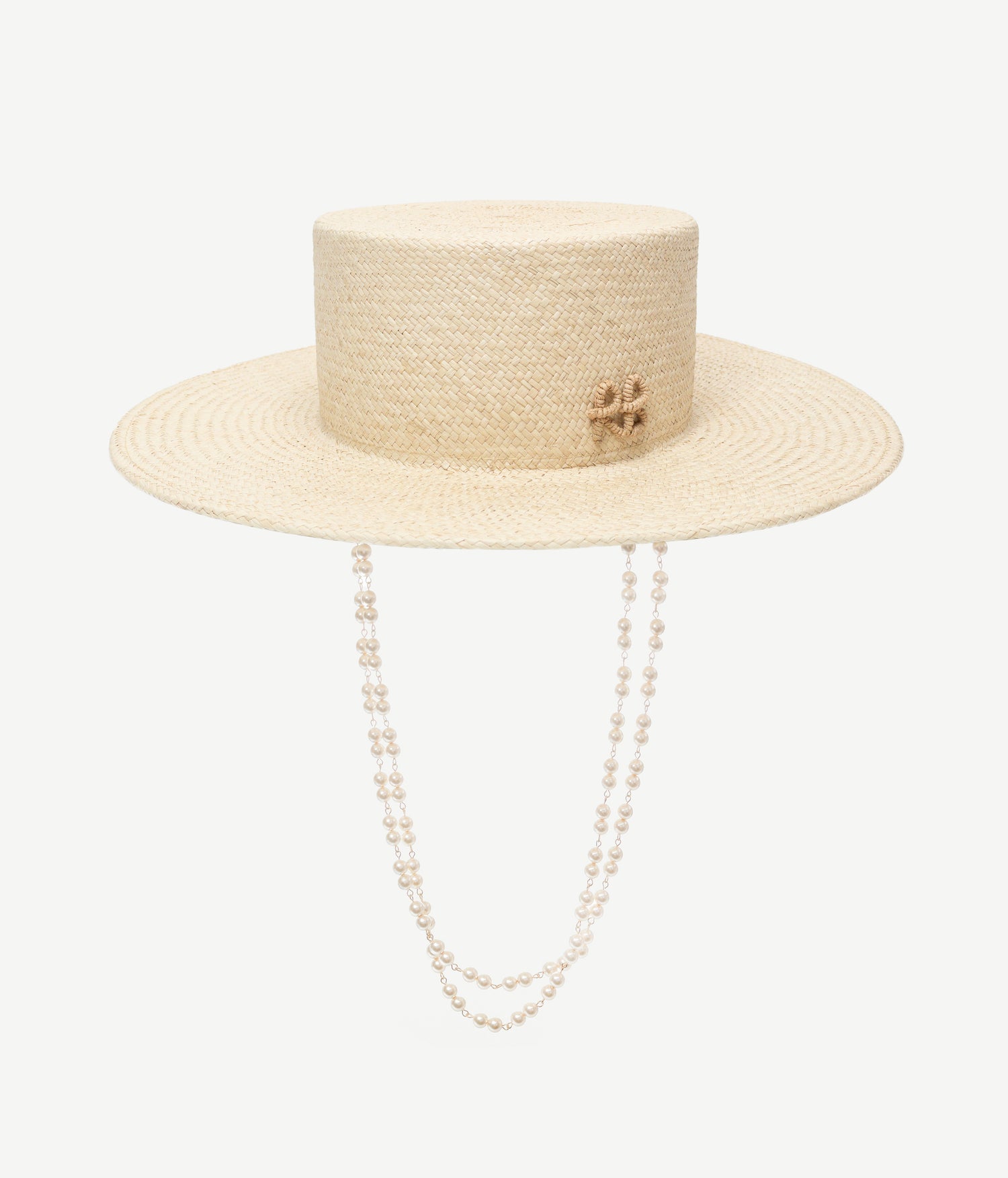 Photo, Canotier Hat, Double Chain Strap Canotier Hat