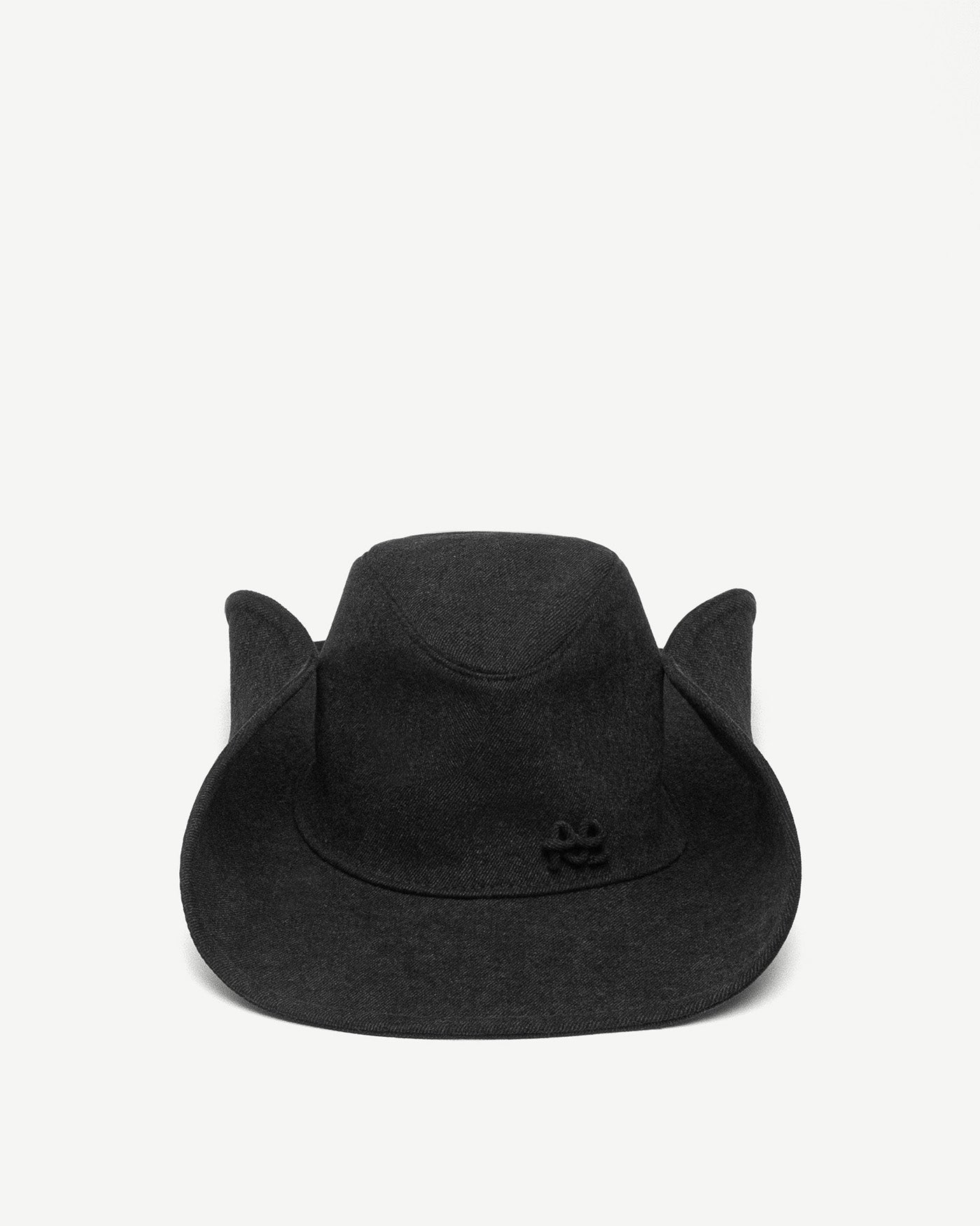 Hats, Ruslan Baginskiy Denim Cowboy Hat The piece is crafted from black denim — a modern interpretation of the brand’s classic cowboy hat. The accessory maintains its structured shape, giving any look a bold and defined silhouette.Handmade in Ukraine.