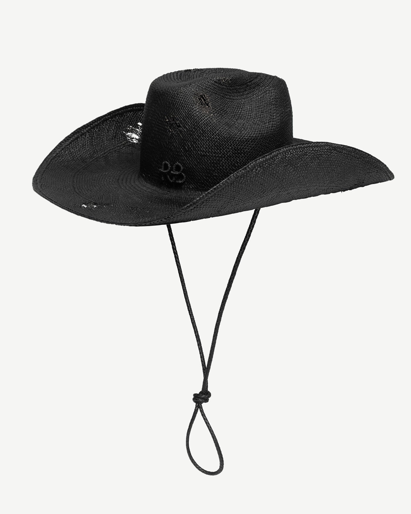 Cowboy Hat with Leather Trim