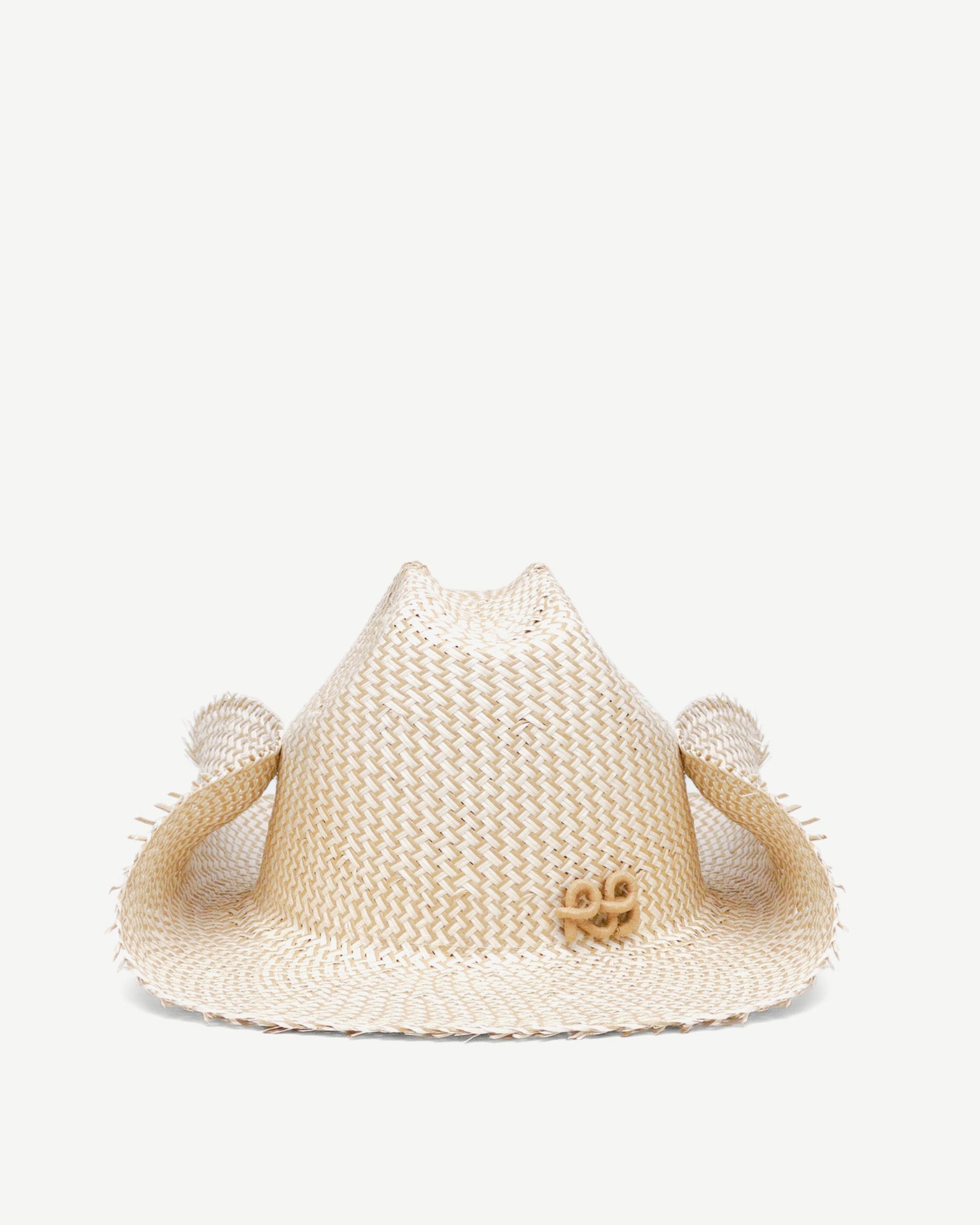 Monogram-embellished Straw Cowboy Hat
