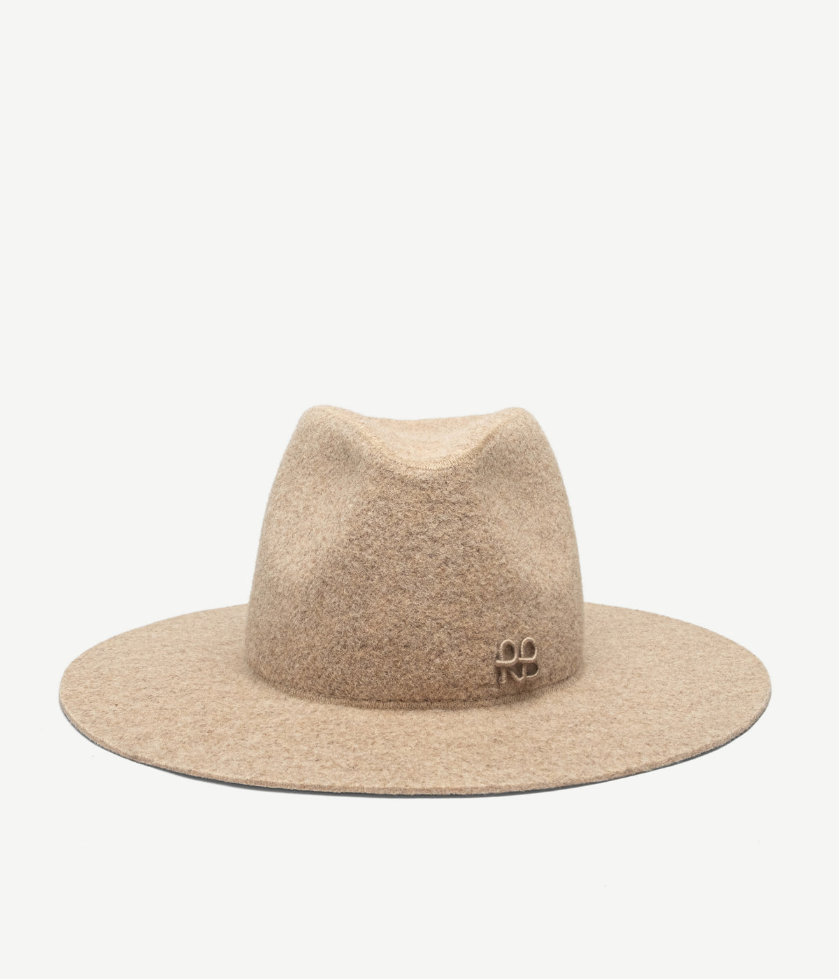 Fedora Hat, Monogram-embellished Fedora Hat. Ширина полів: 9 см