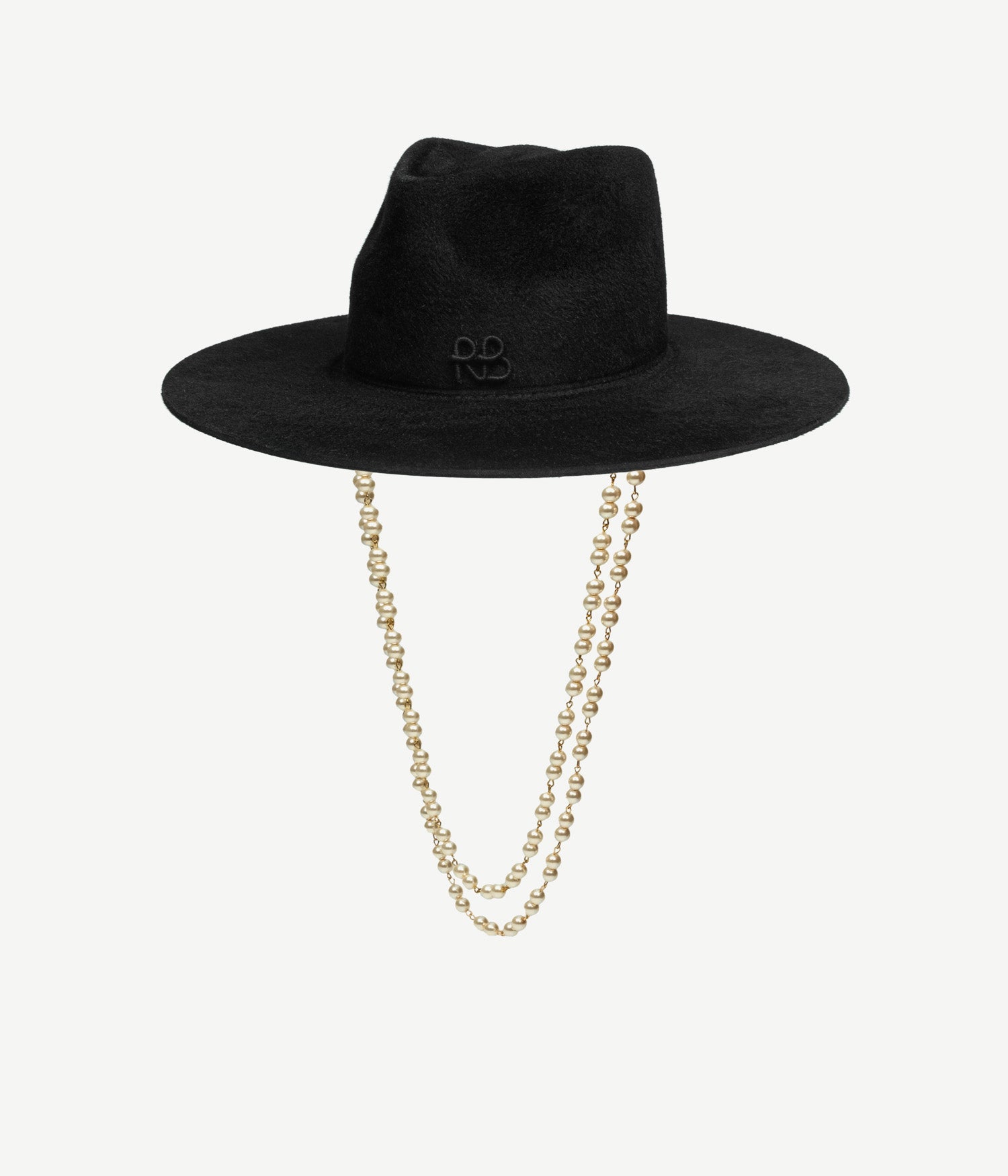 Double Chain Strap Fedora Hat