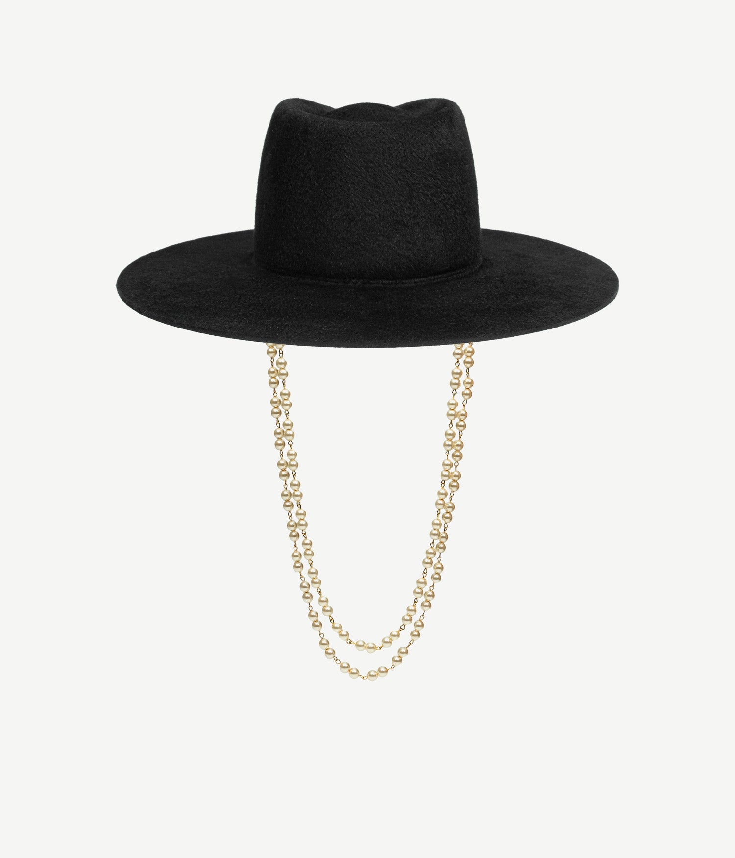 Double Chain Strap Fedora Hat