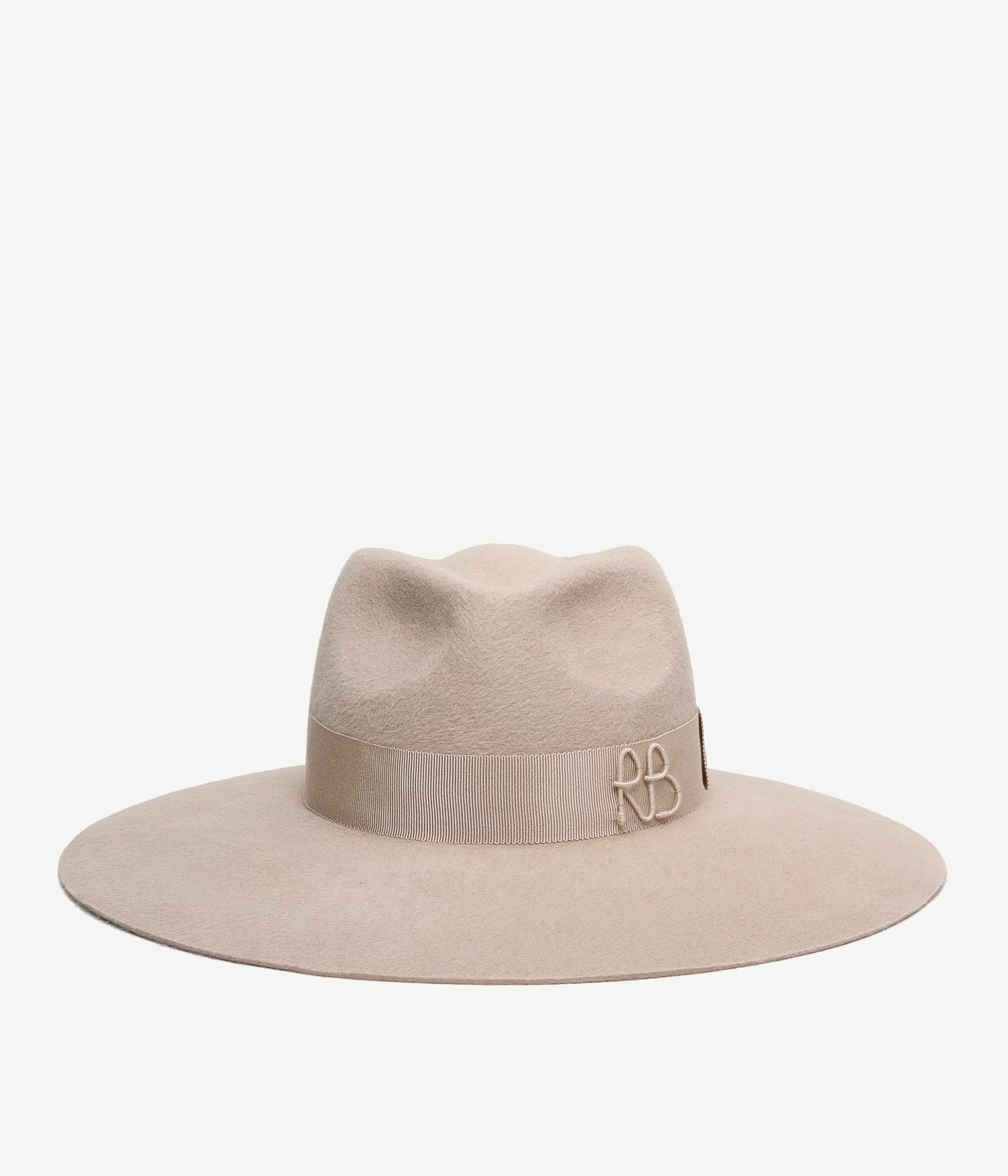 Wide-Brimmed Felt Fedora Hat