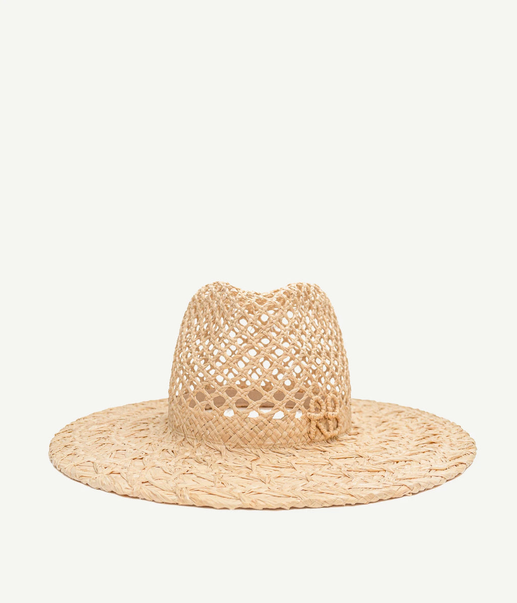 Cut Out Straw Fedora Hat • Ruslan Baginskiy Hats