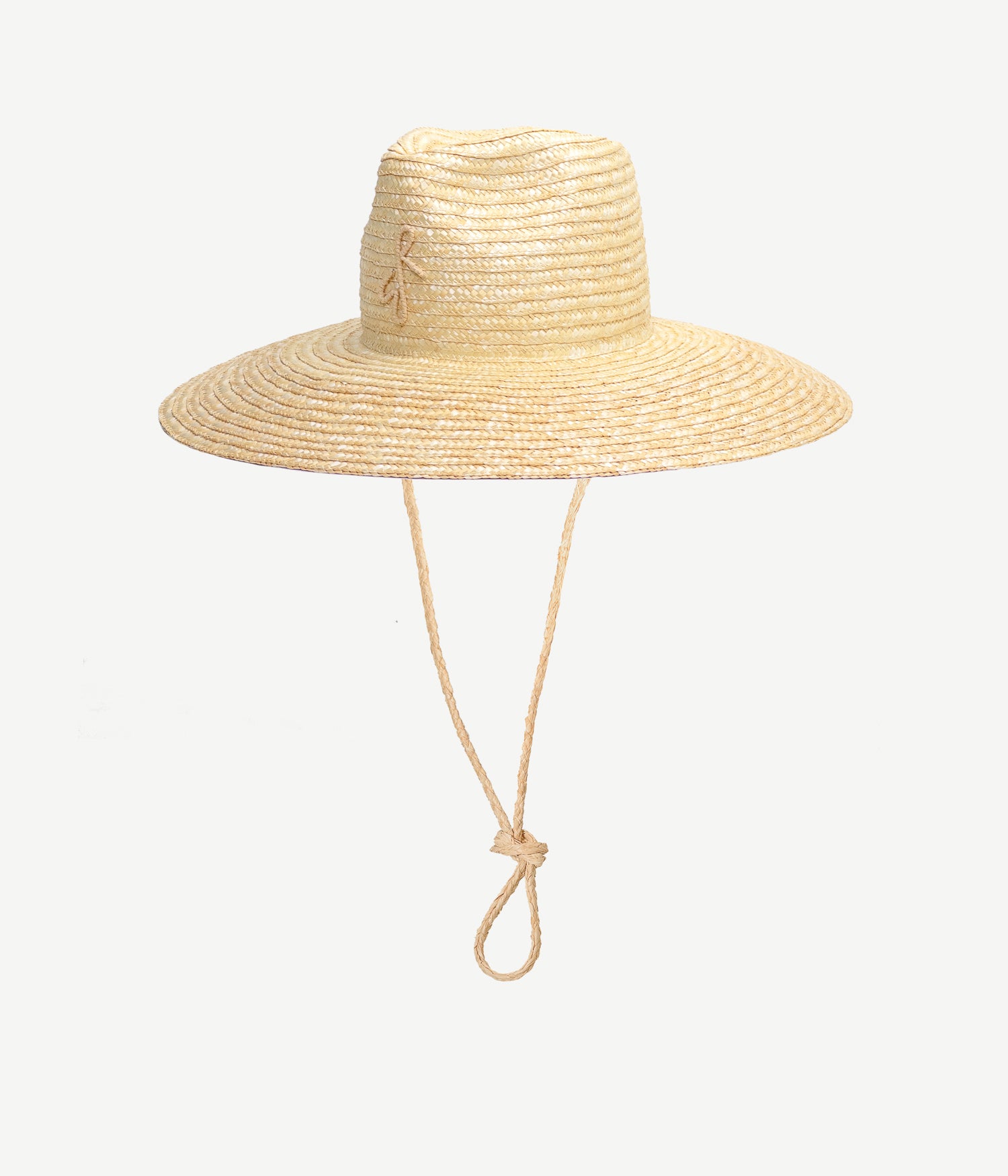 Monogram-embellished Straw Fedora Hat