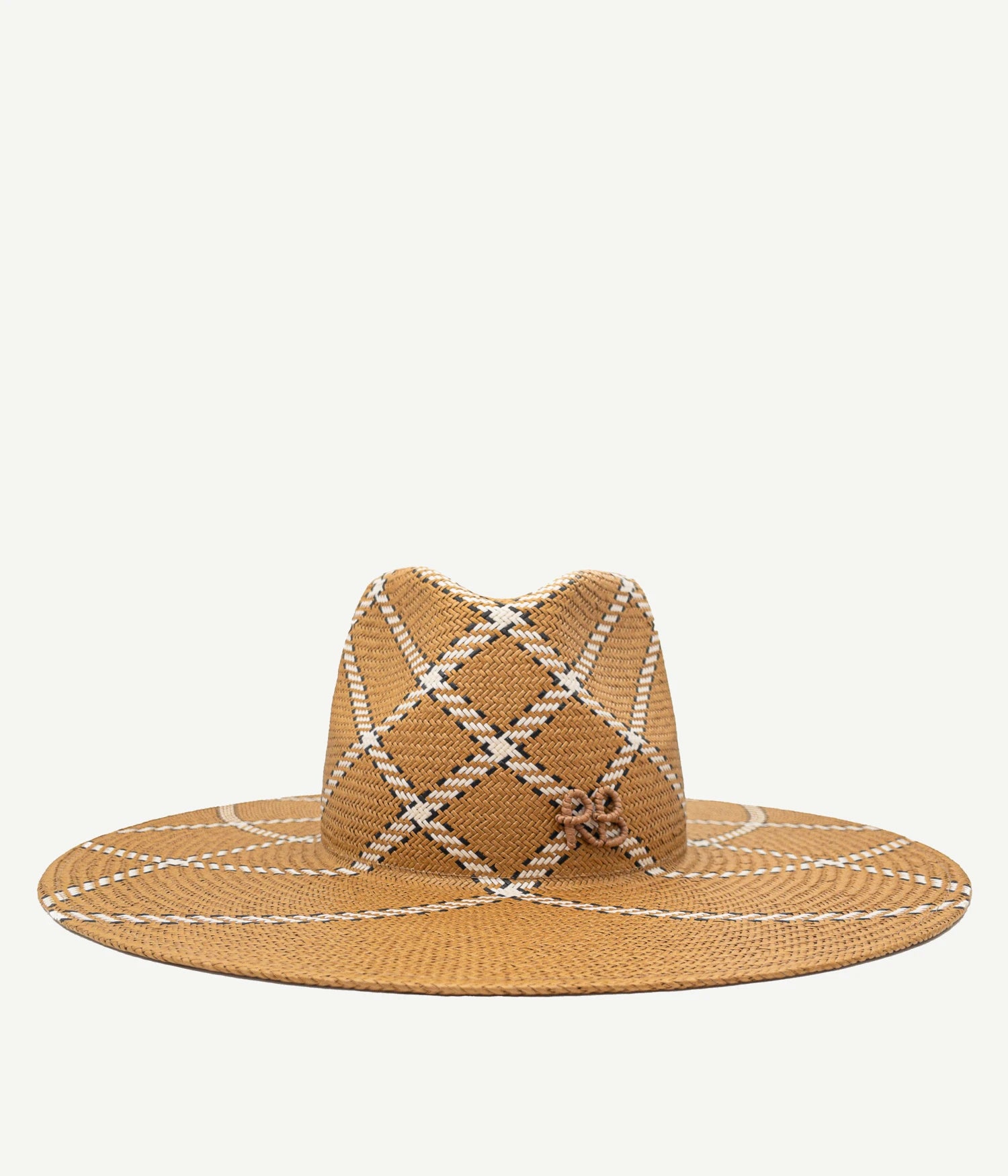 Diagonal-Stripe Fedora Hat