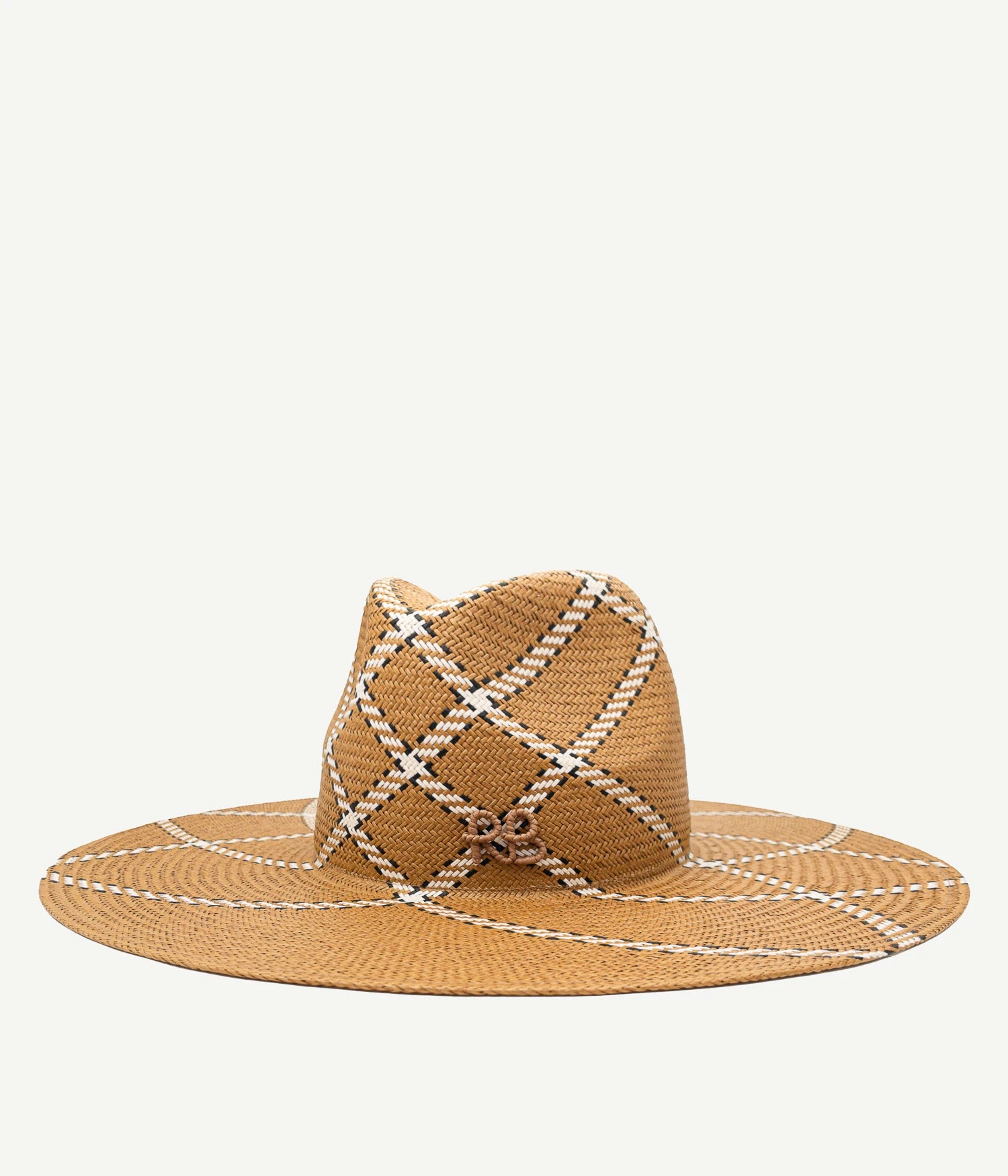 Diagonal-Stripe Fedora Hat