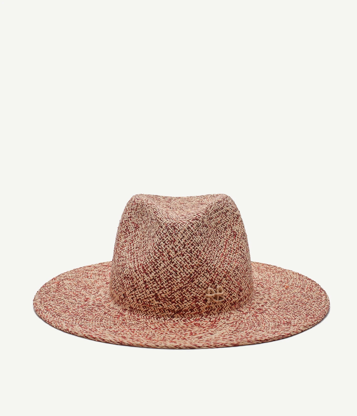 Logo-embellished Straw Fedora Hat