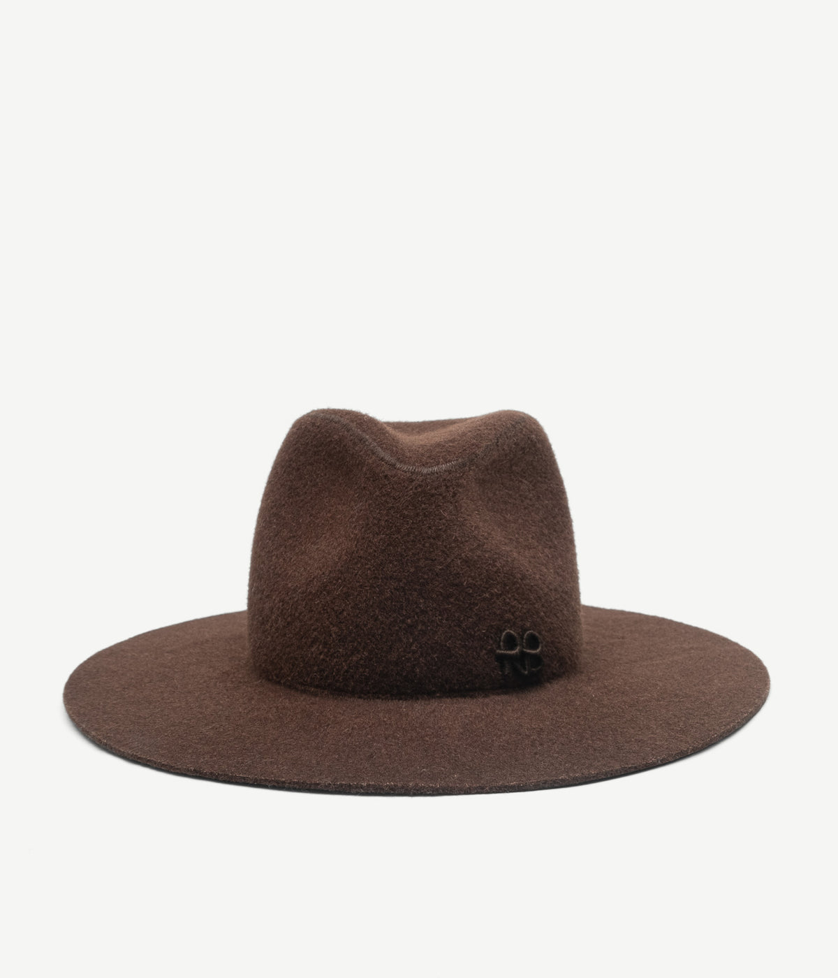 Fedora Hat, Monogram-embellished Fedora Hat. Szerokość ronda: 9 cm
