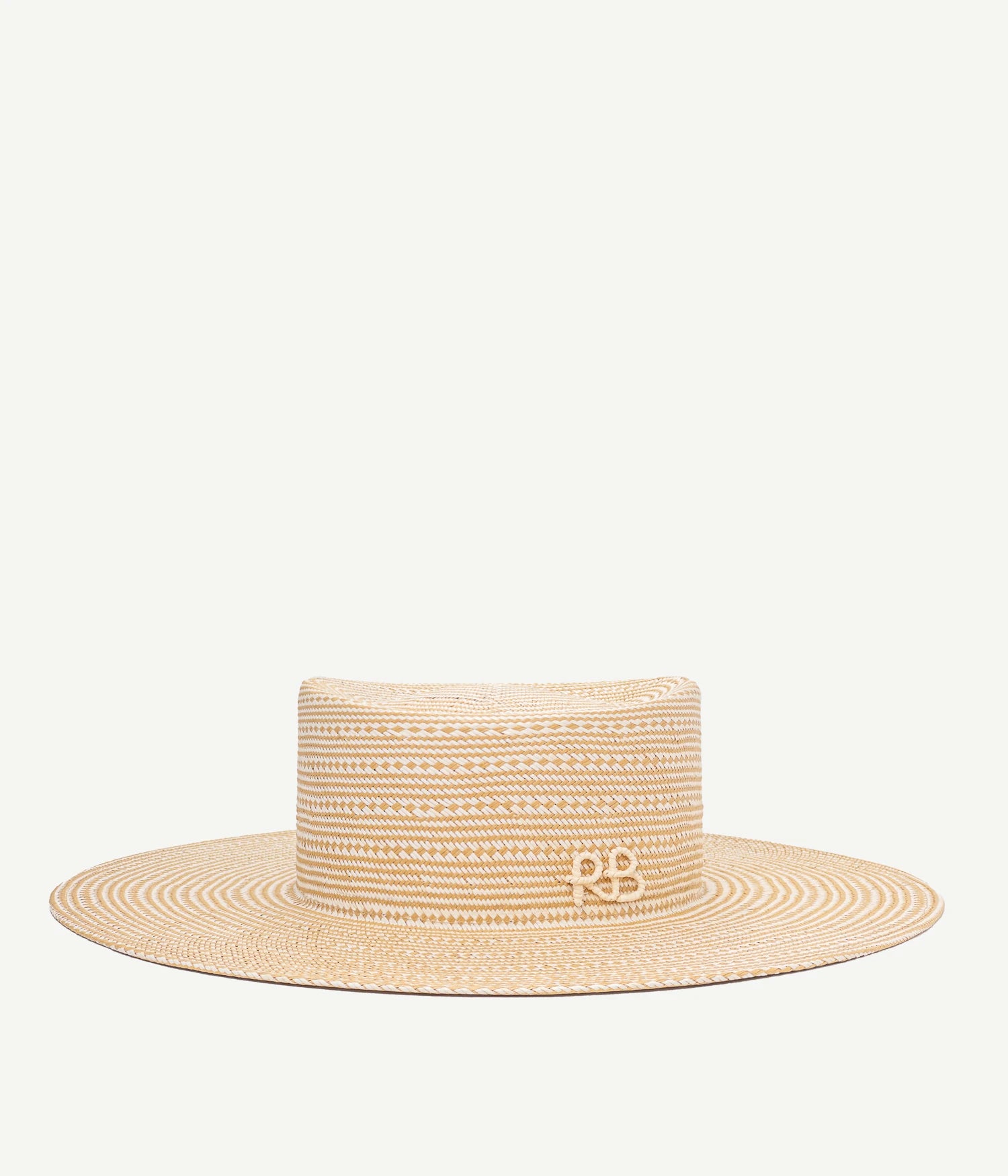 Gambler Hat, Stripe-Pattern Gambler Hat