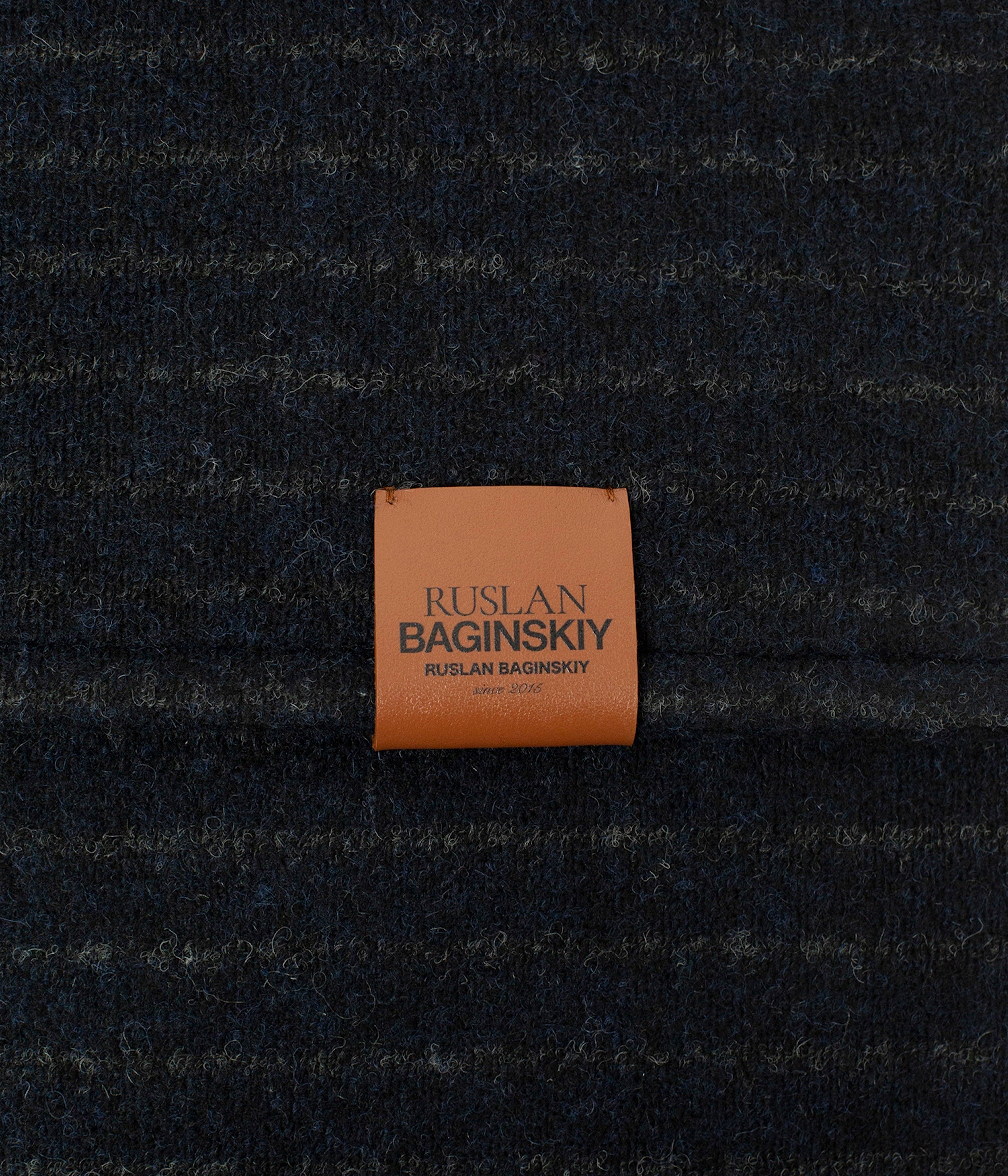 Fall 2026, Stripe-Pattern Hooded Scarf