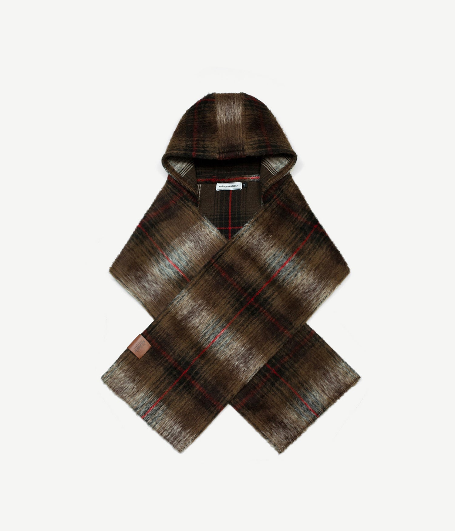 Photo, Scarf, Checked Hooded Scarf