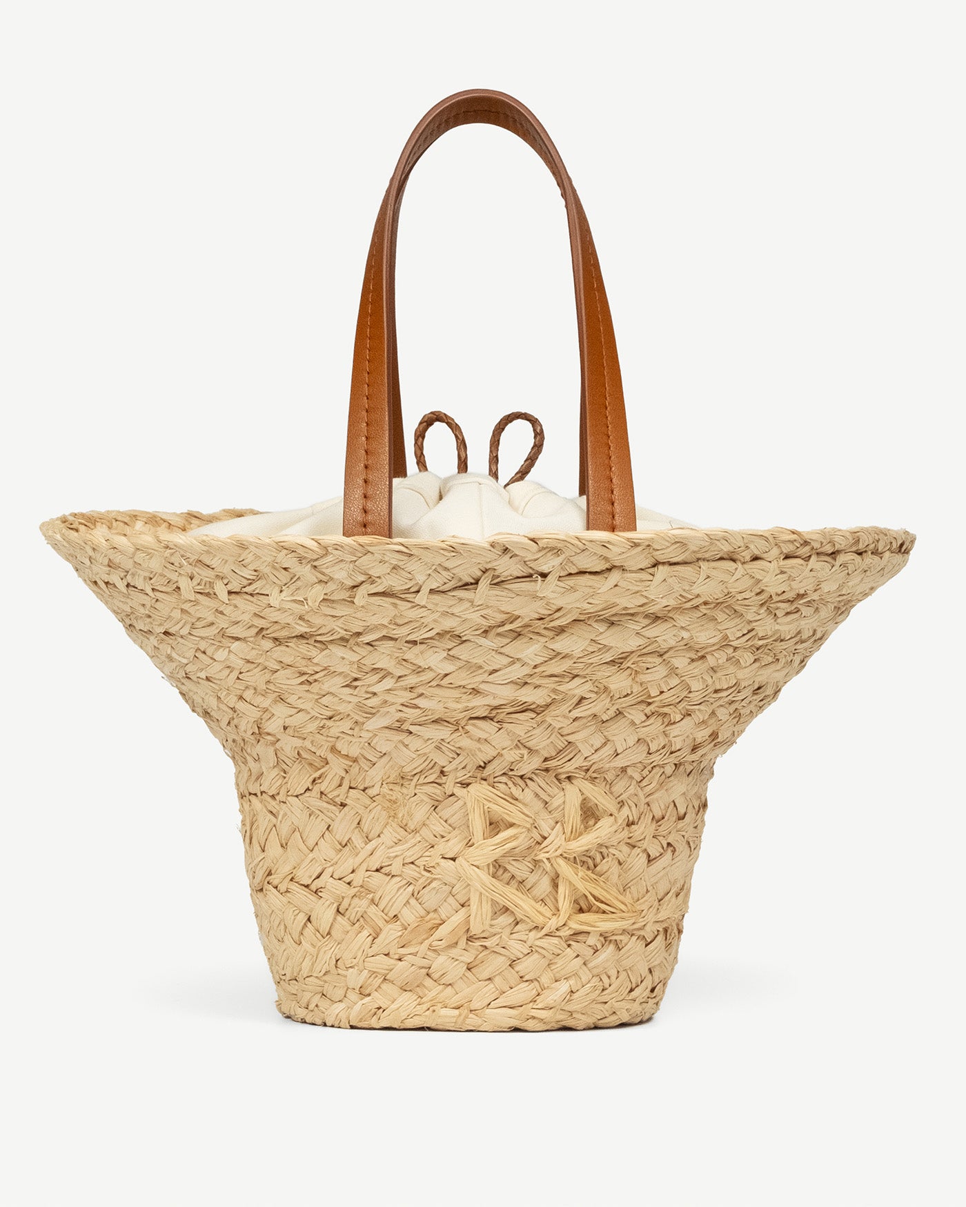 Mother’s Day Gifts, Ruslan Baginskiy Hat Shaped Bag The bag resembles a hat and is crafted from tightly woven natural straw that holds its shape well. It features brown leather handles for comfortable carrying on the shoulder or by hand. Featuring a cotton pouch for safely storing belongings, the bag is finished with the RB monogram.Handmade in Ukraine.