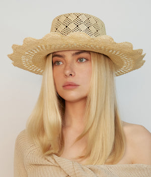 Cut Out-Detail Straw Hat